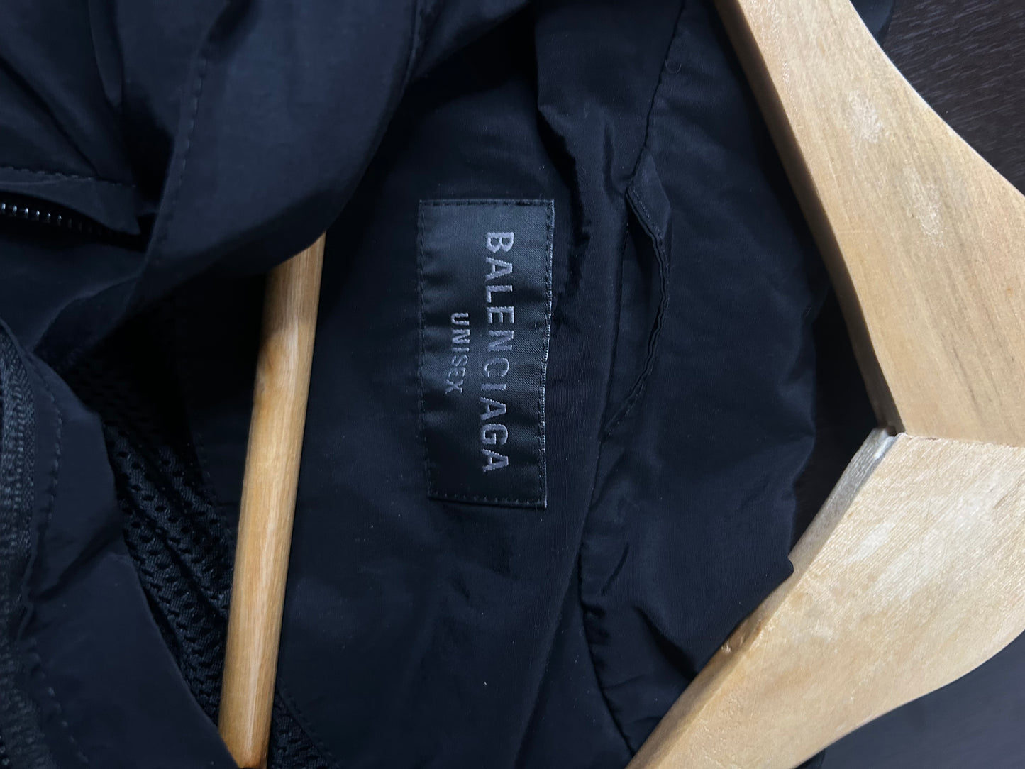 Balenciaga 3B Black Windbreaker