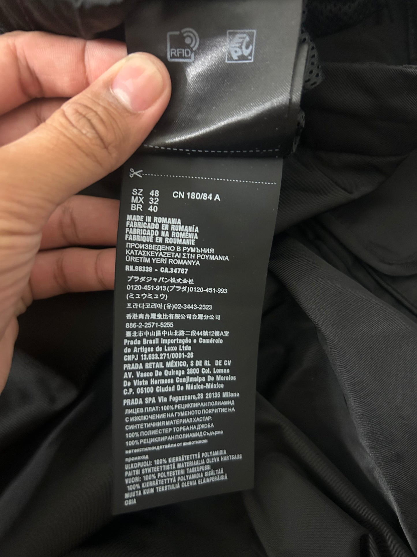 Prada Nylon Cargo Pants