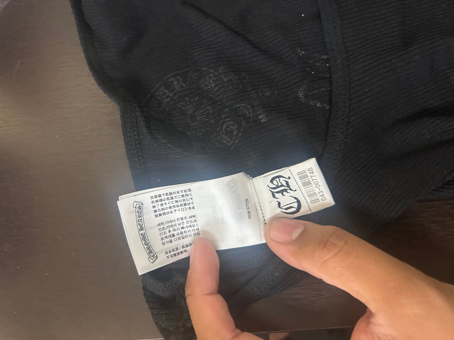 Chrome Hearts T Bar Cross Tank Top