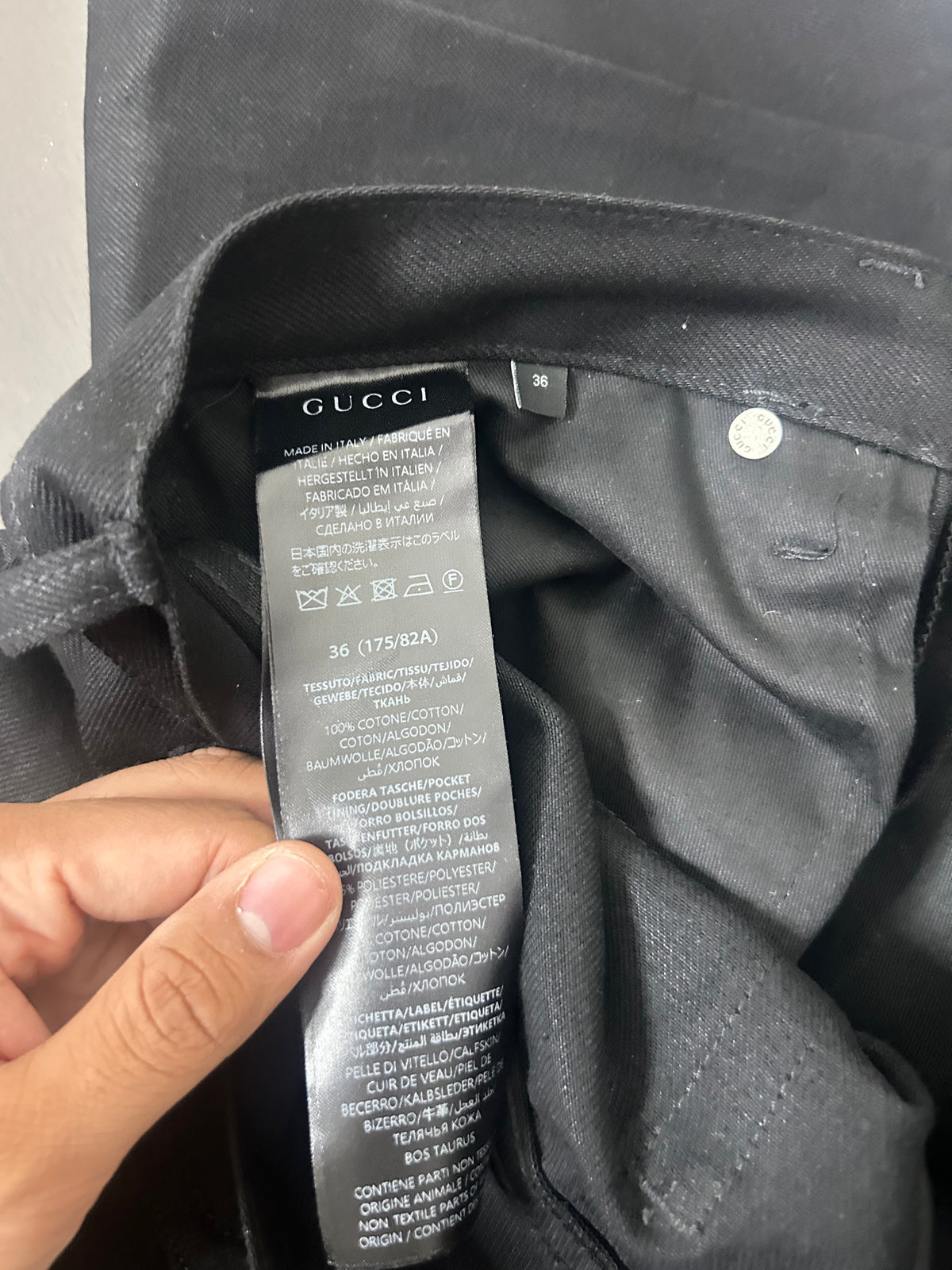 Gucci Demna Black Horsebit Jeans