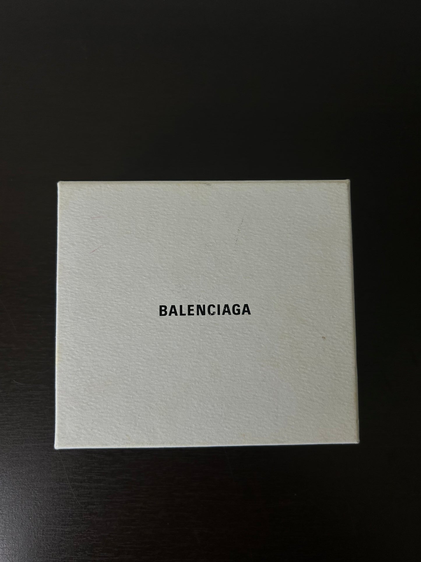 Balenciaga Black Leather Slap Bracelet