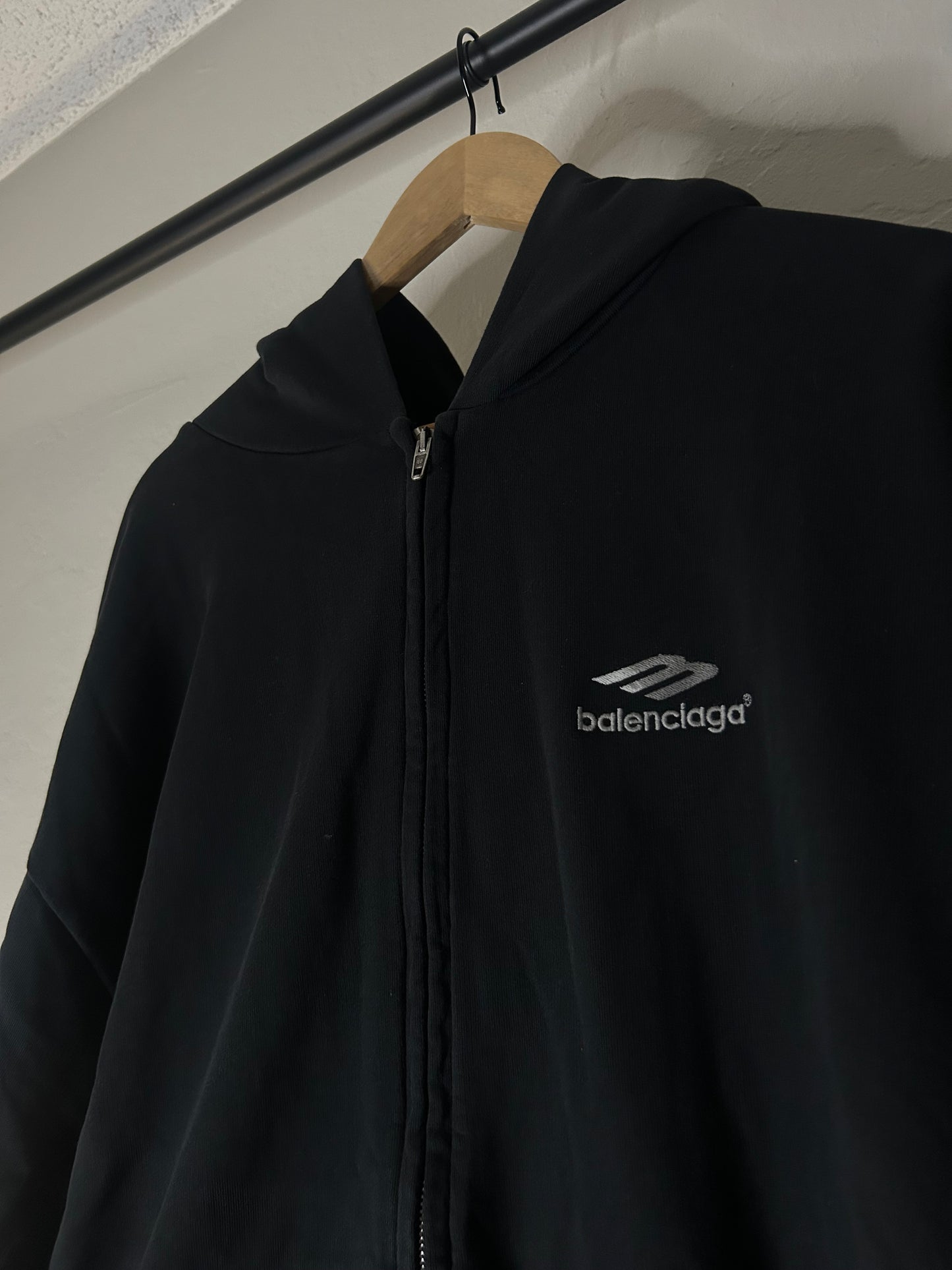 Balenciaga 3B Zip Up Hoodie