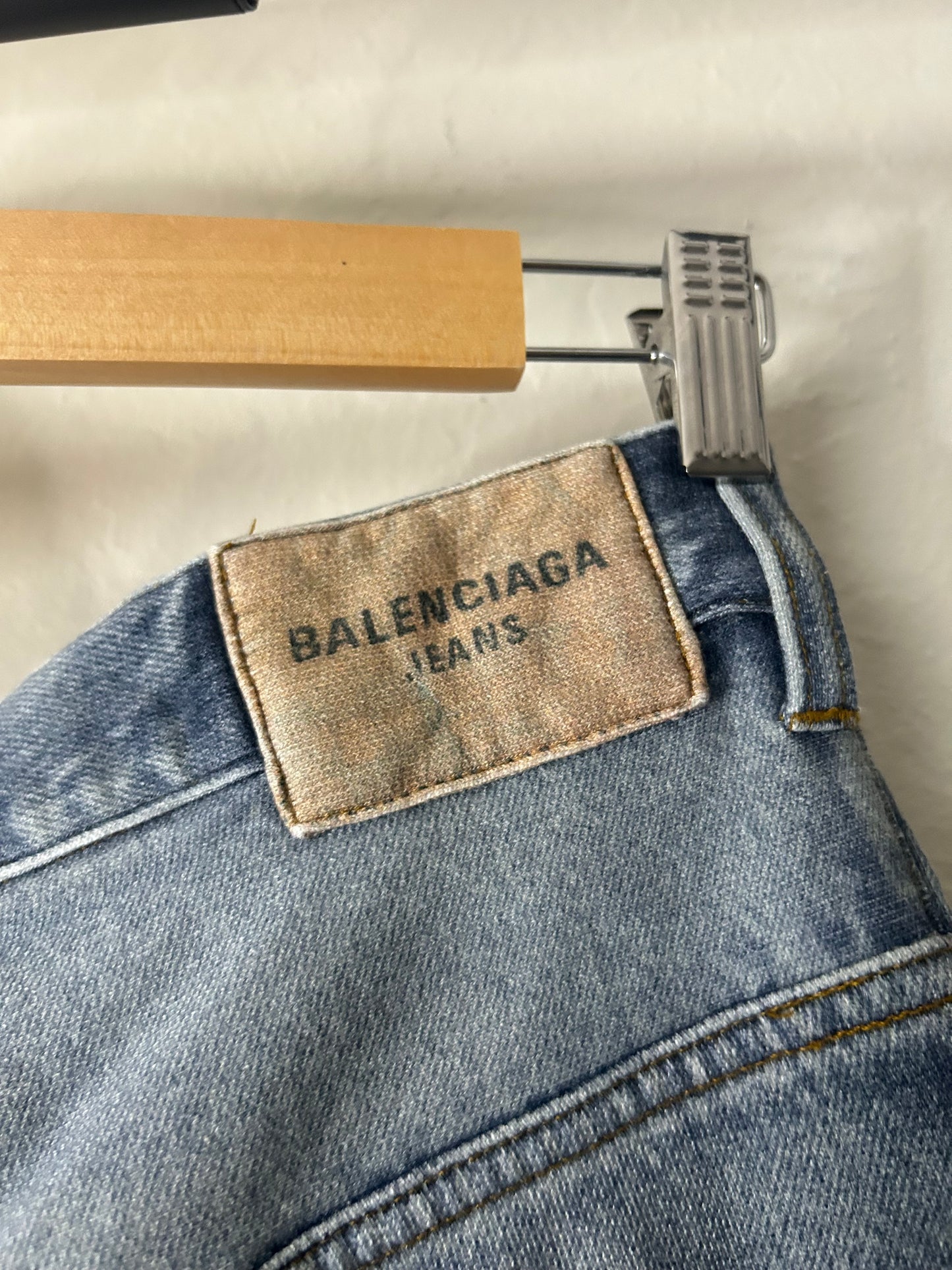 Balenciaga Trompe L’oeil Blue Jean Sweatpants