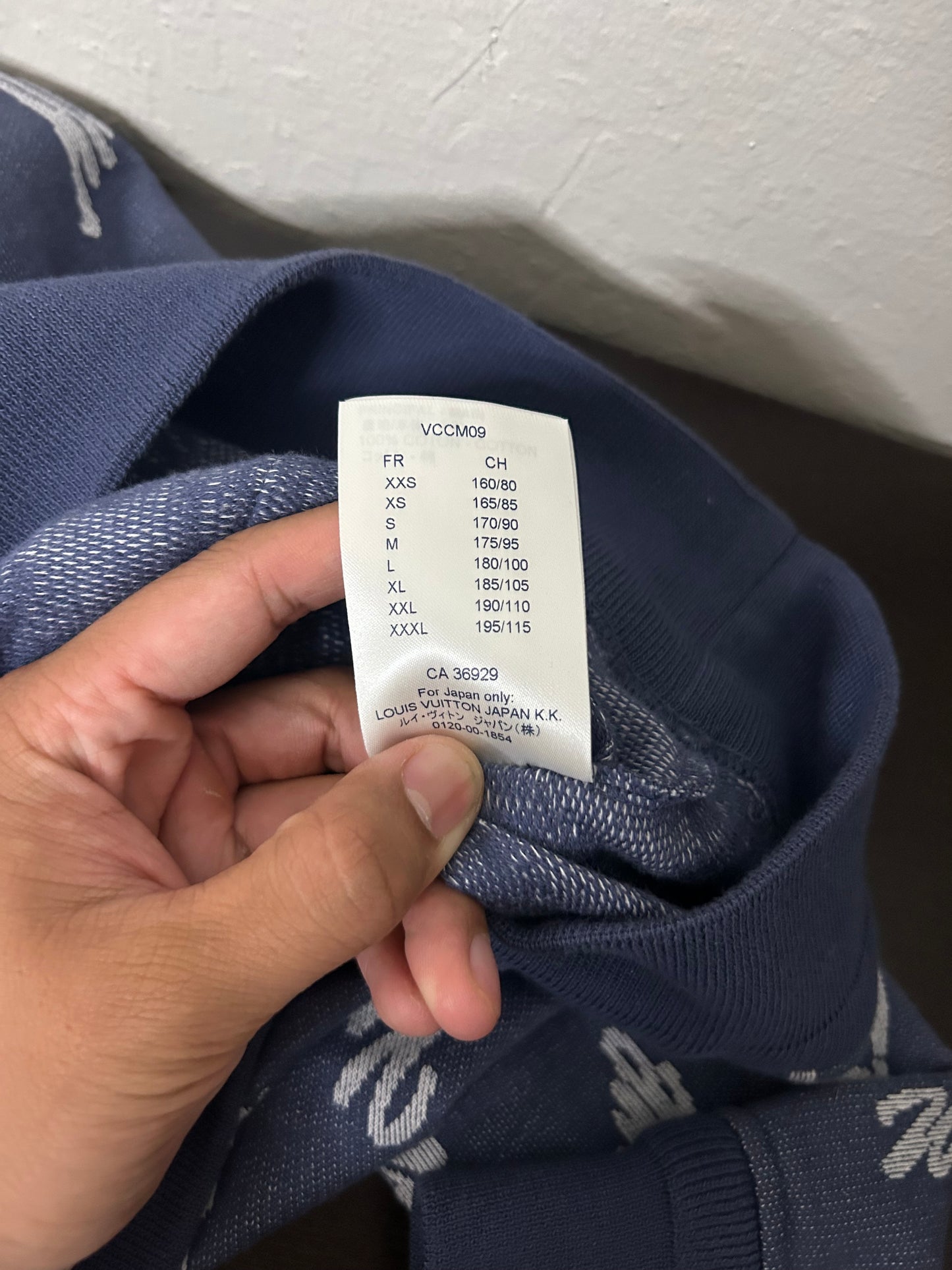 Louis Vuitton Blue Cities Knit Quarter Zip
