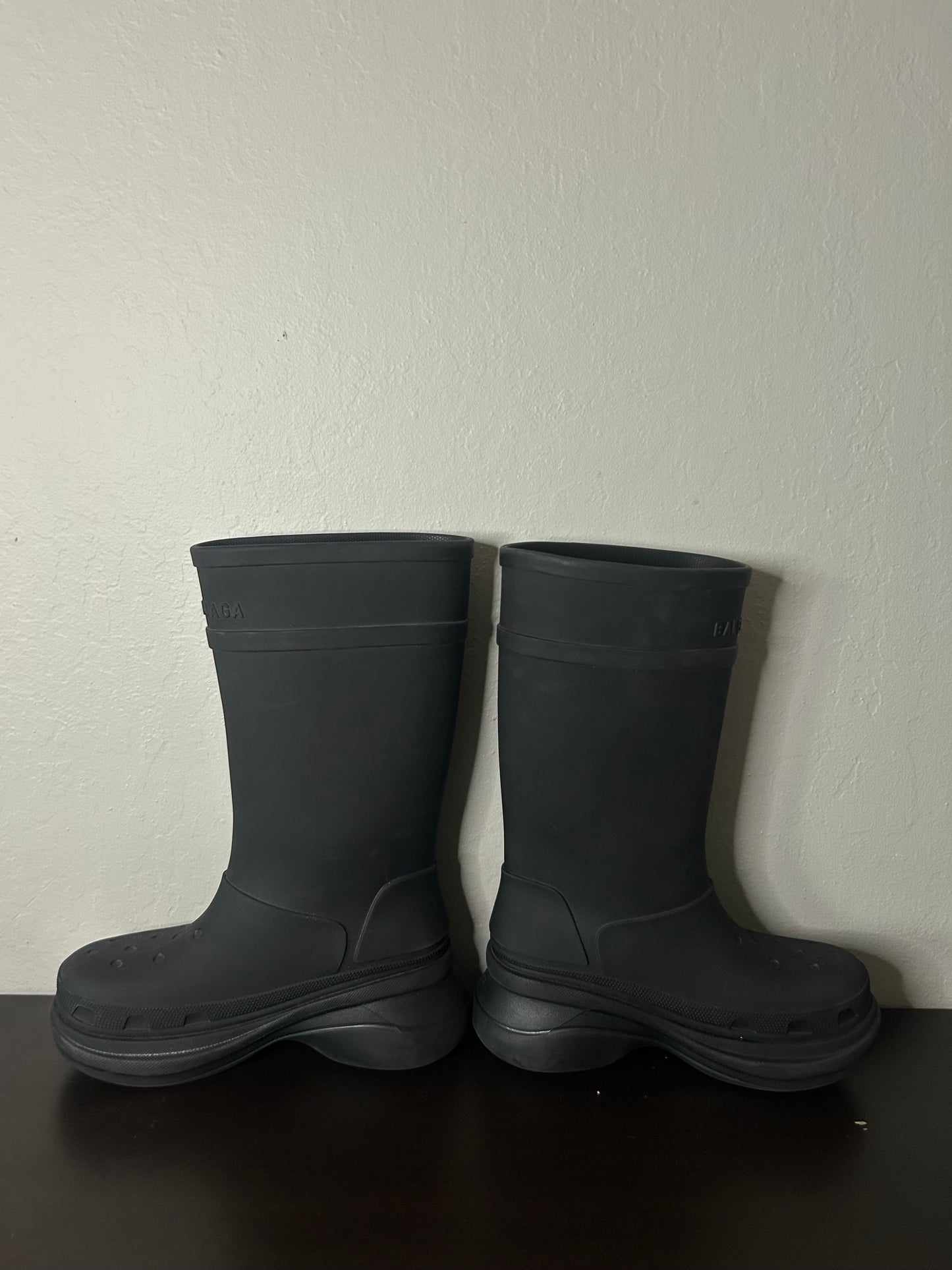 Balenciaga Black Croc Boot