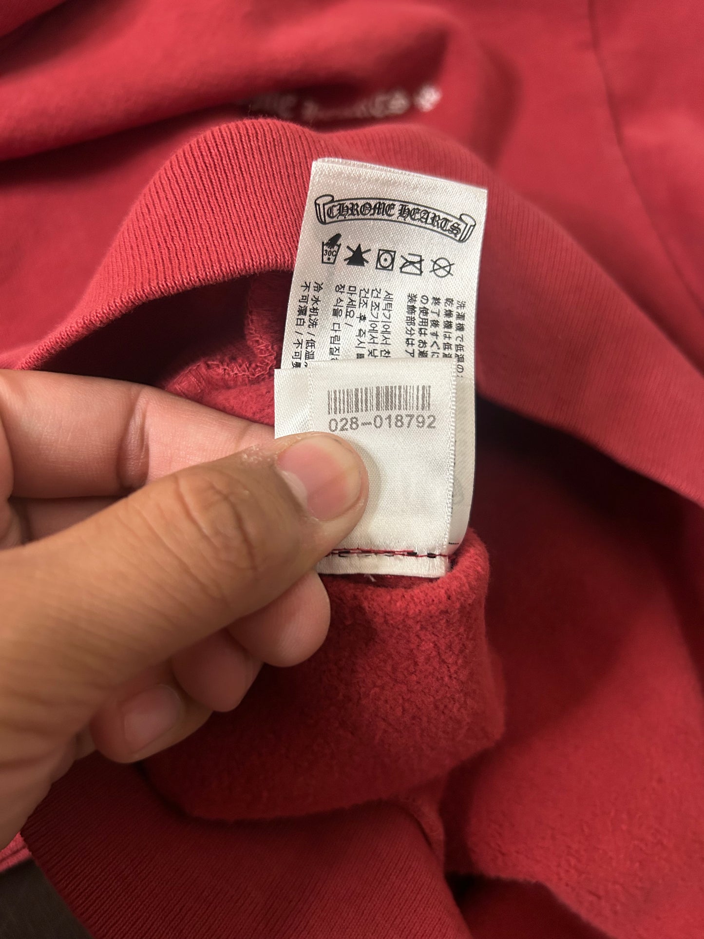 Chrome Hearts Drake CLB Red Hoodie