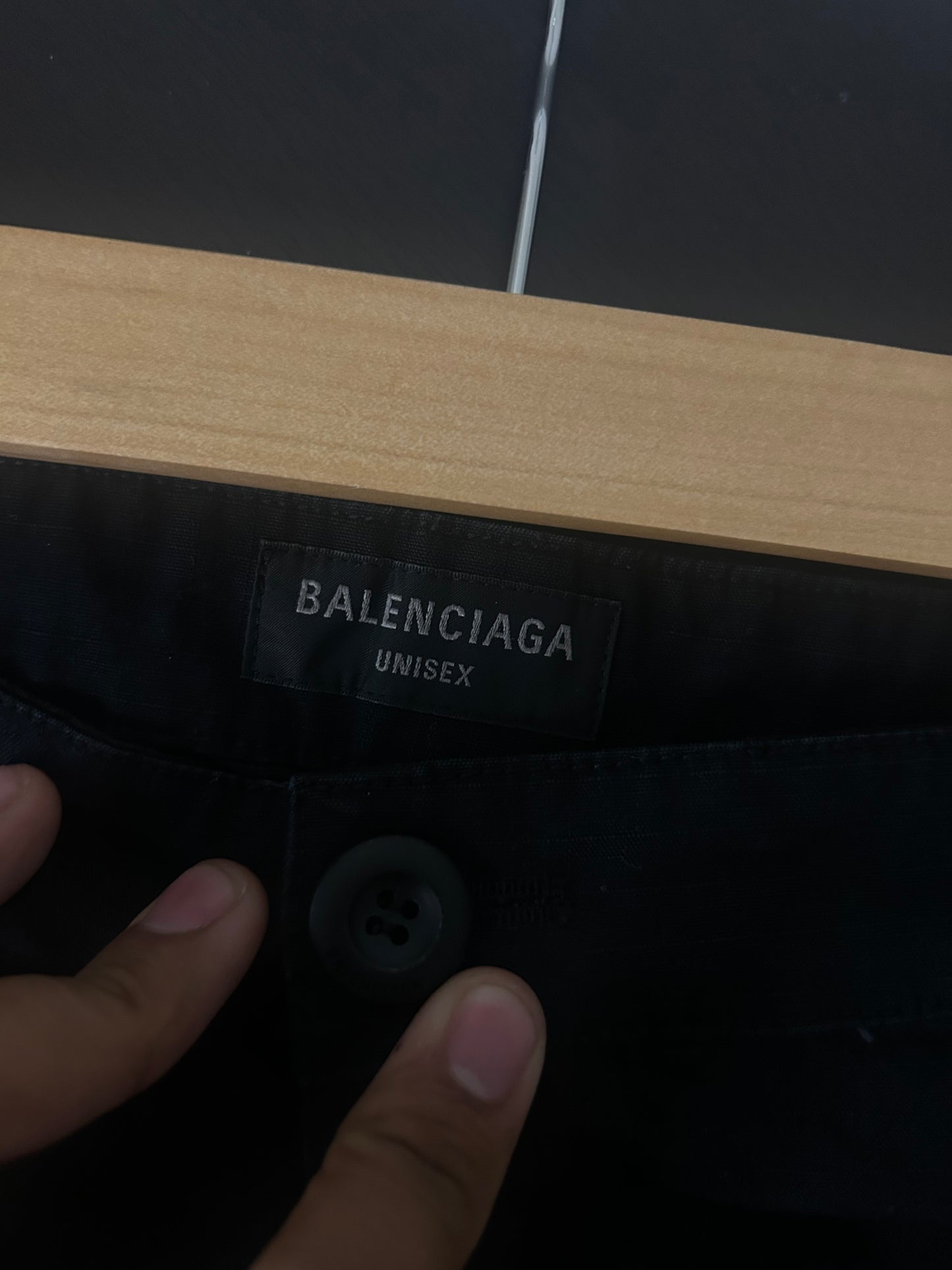 Balenciaga Black Flared Convertible Cargo Pants