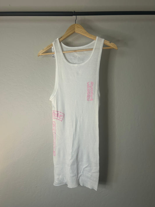 Chrome Hearts Pink T Bar Tank Top