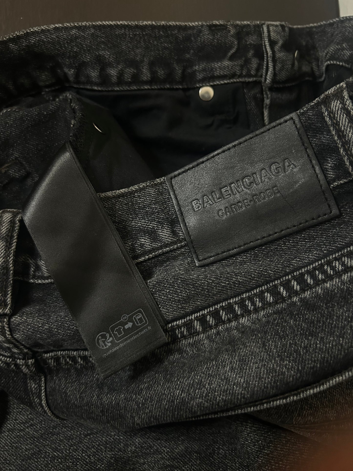Balenciaga Black Garde Robe Jeans