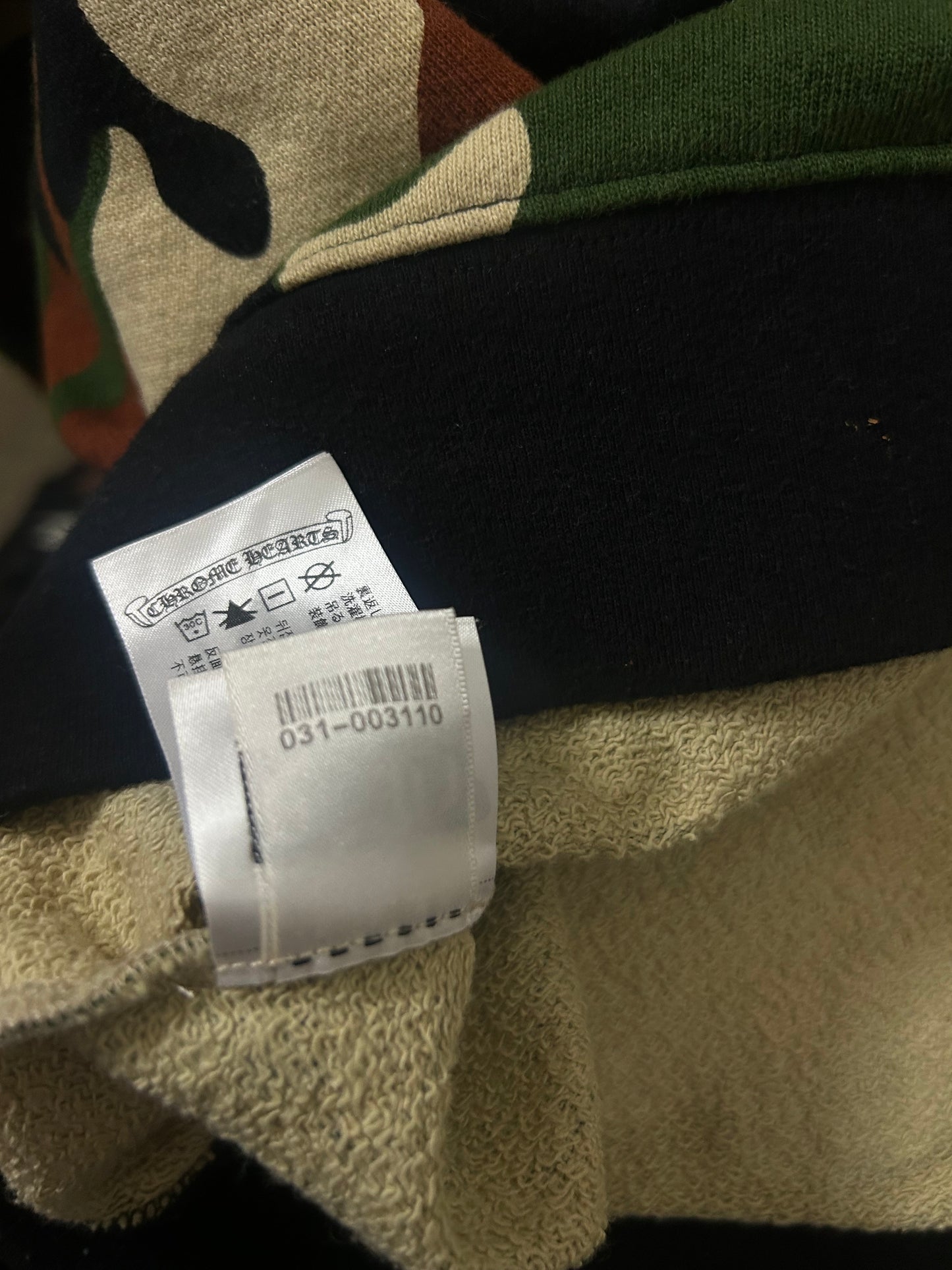 Chrome Hearts Matty Boy Camo Caution Crewneck