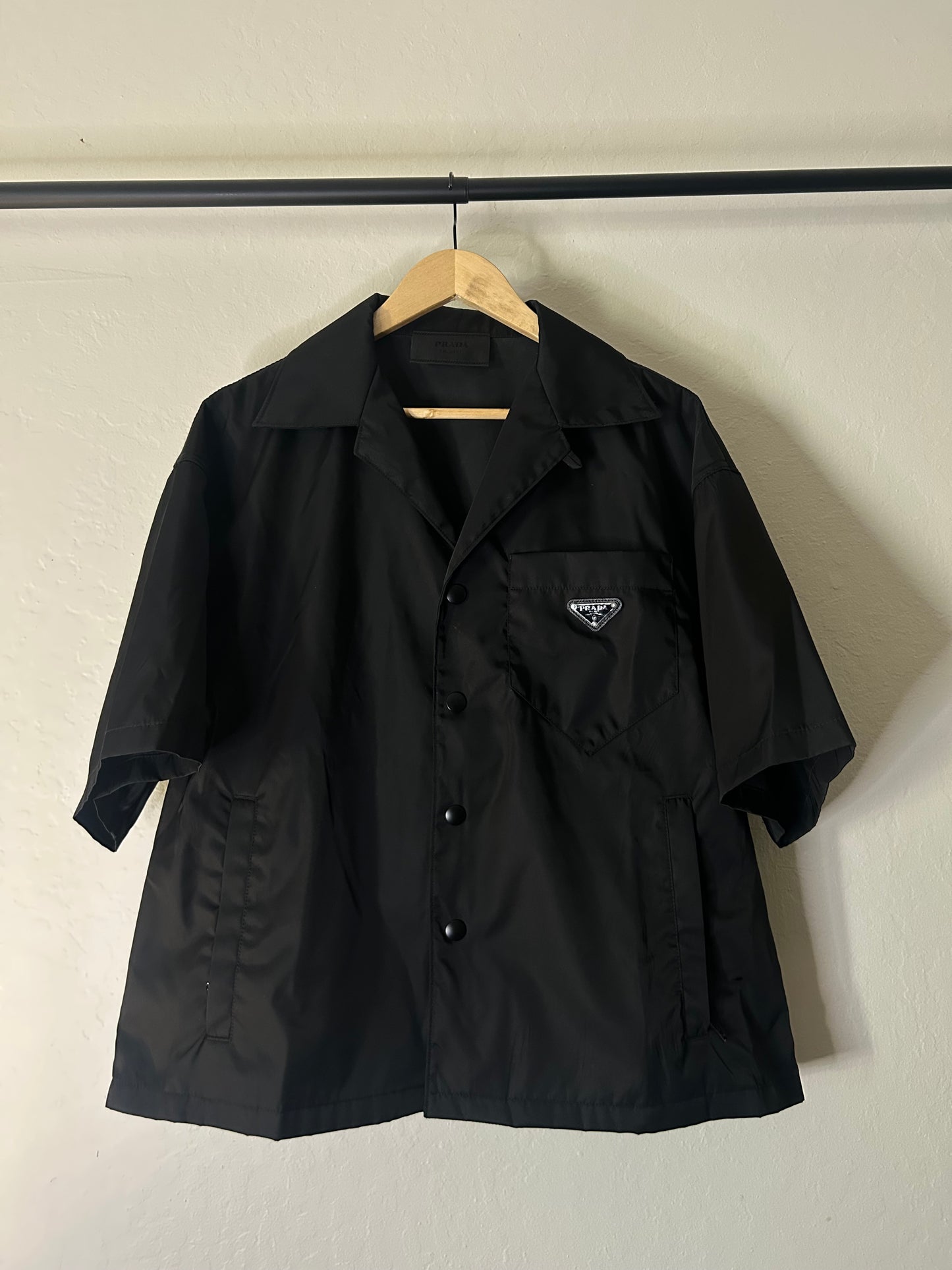 Prada Nylon Button Up Shirt