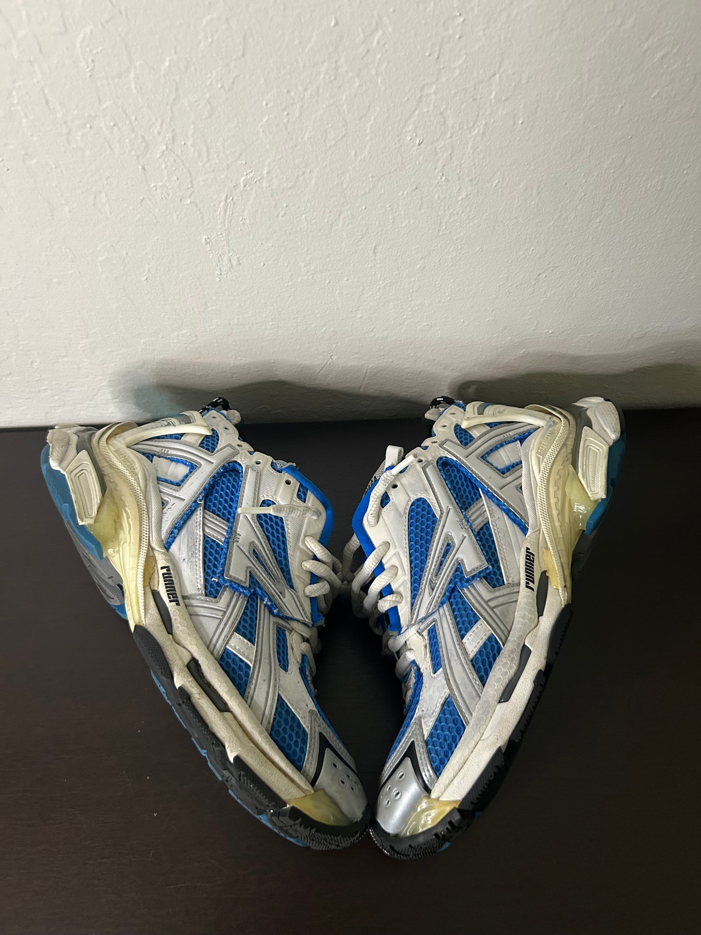 Balenciaga Blue and White Runner