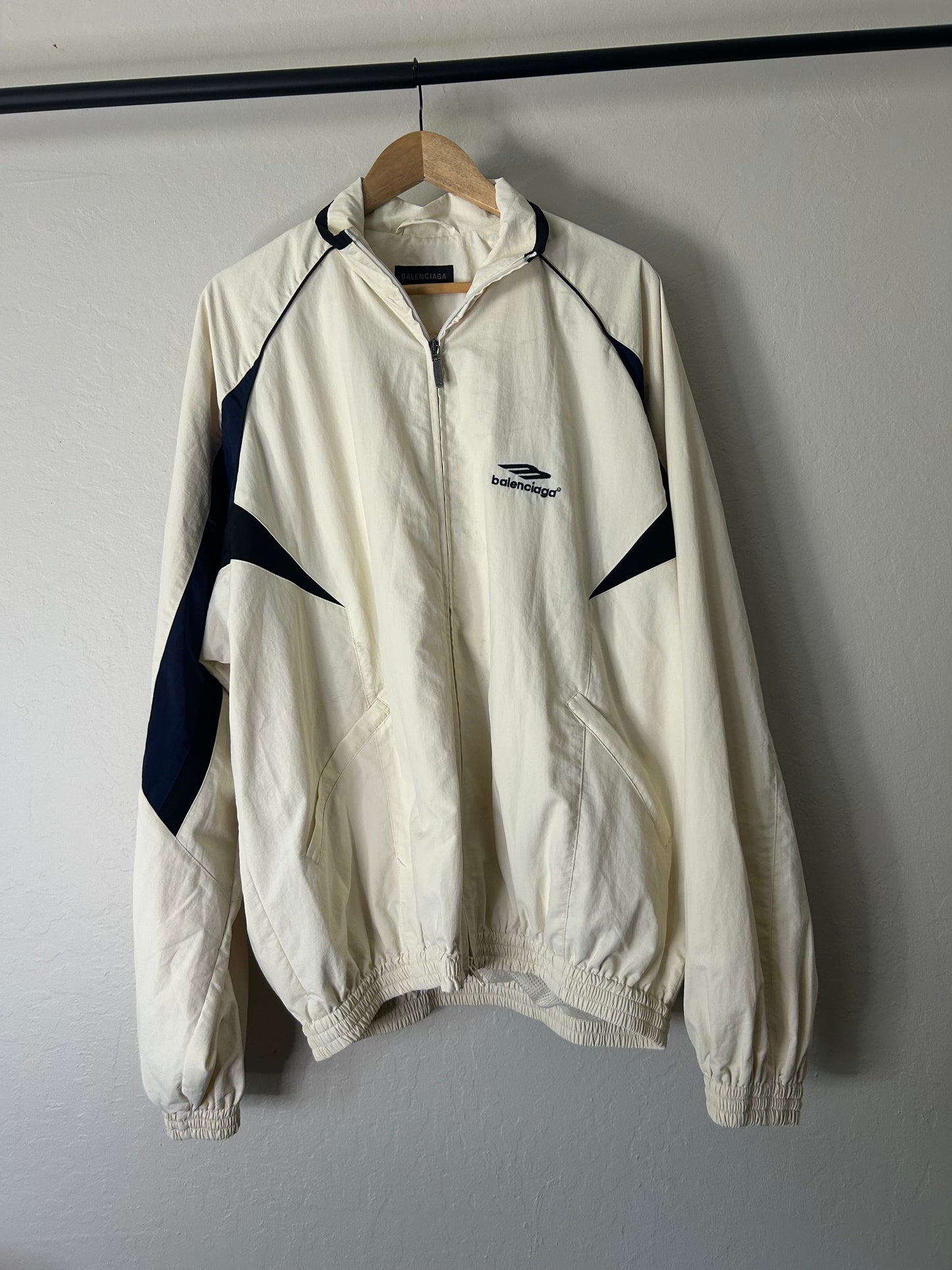 Balenciaga Cream White Track Jacket