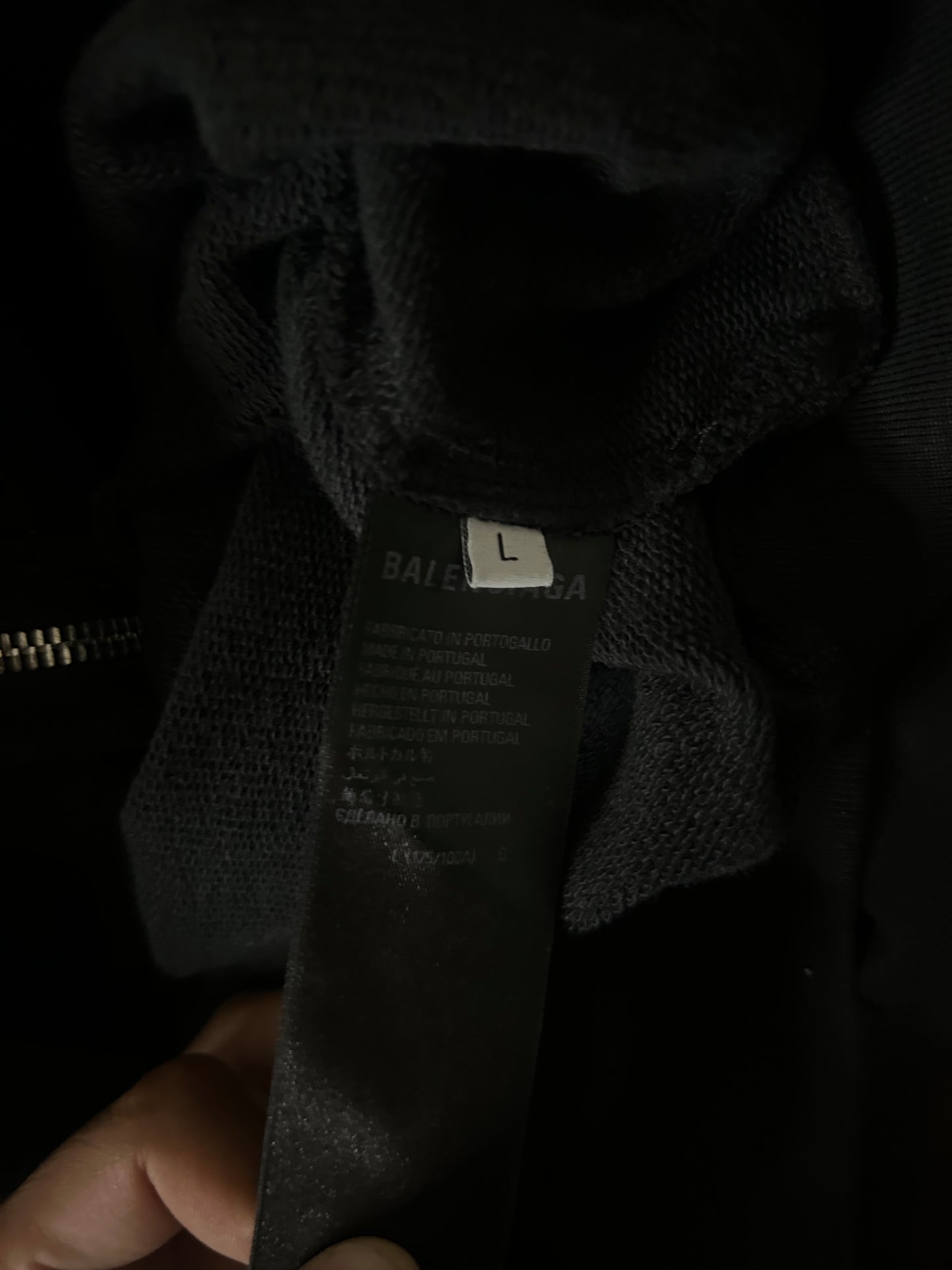 Balenciaga 3B Zip Up Hoodie