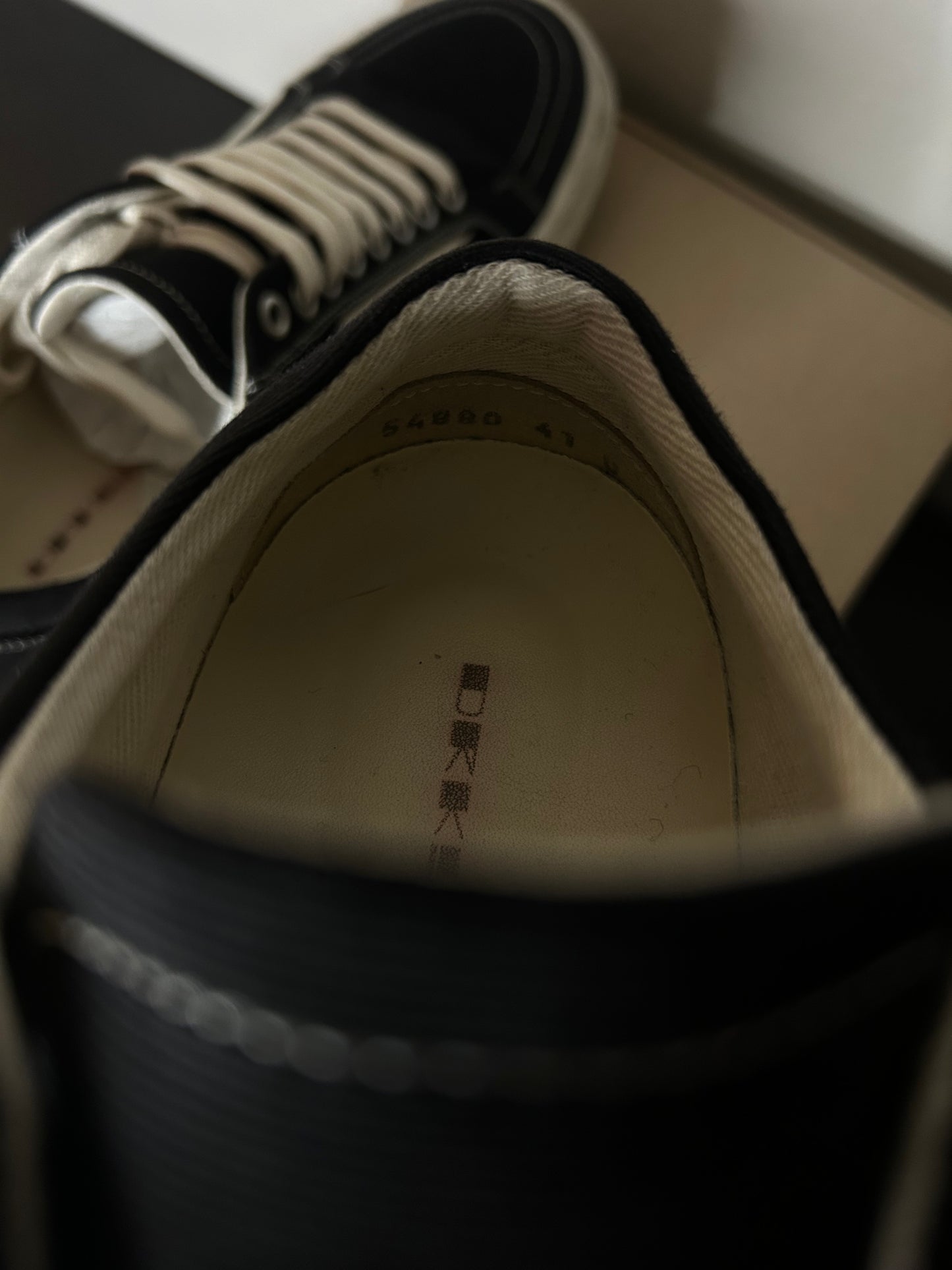 Rick Owen DRKSHDW Black Vans