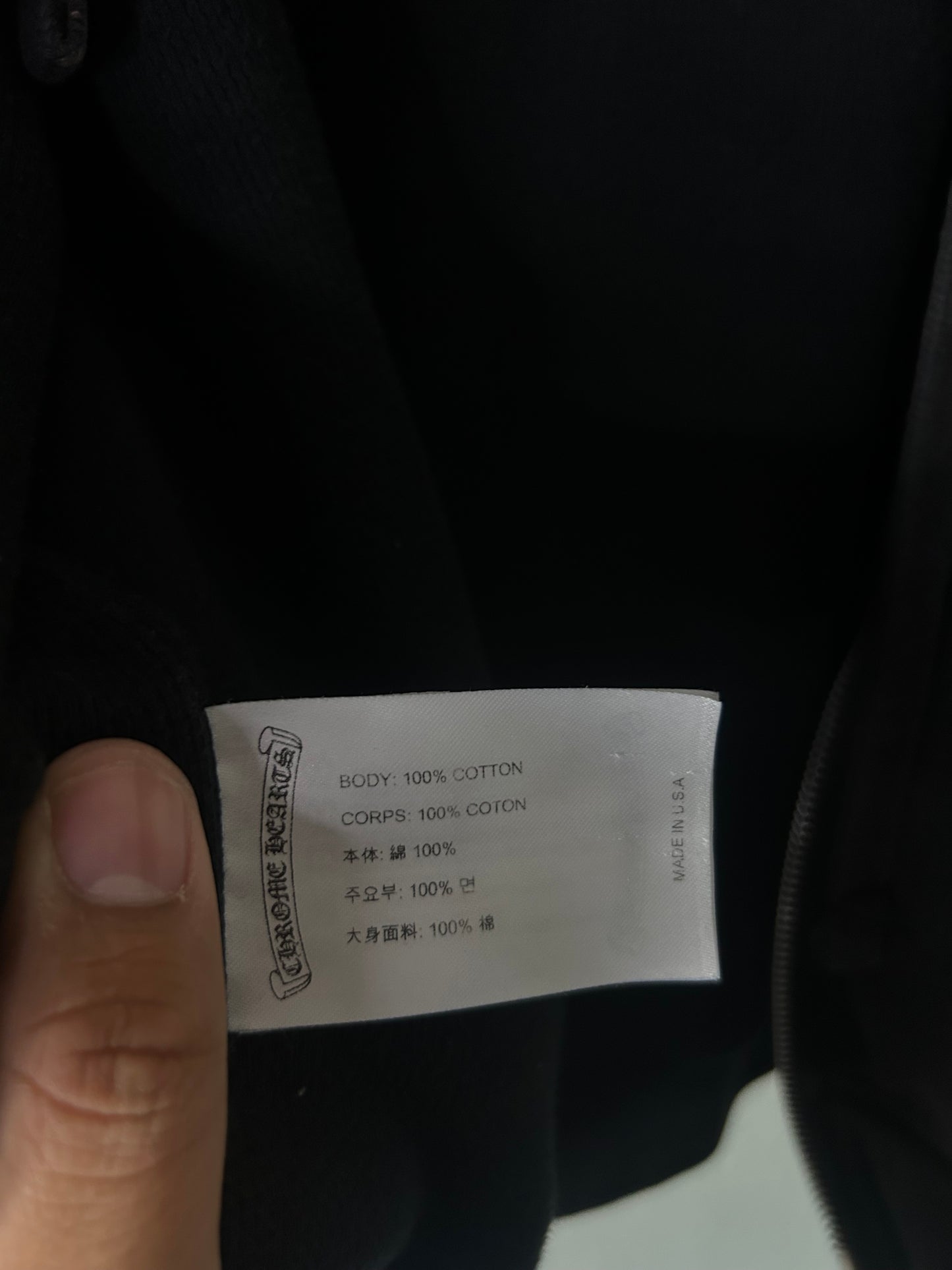 Chrome Hearts T Bar Zip Up Hoodie