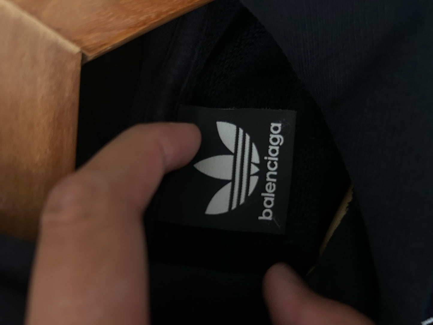 Balenciaga Adidas Black Pullover Hoodie