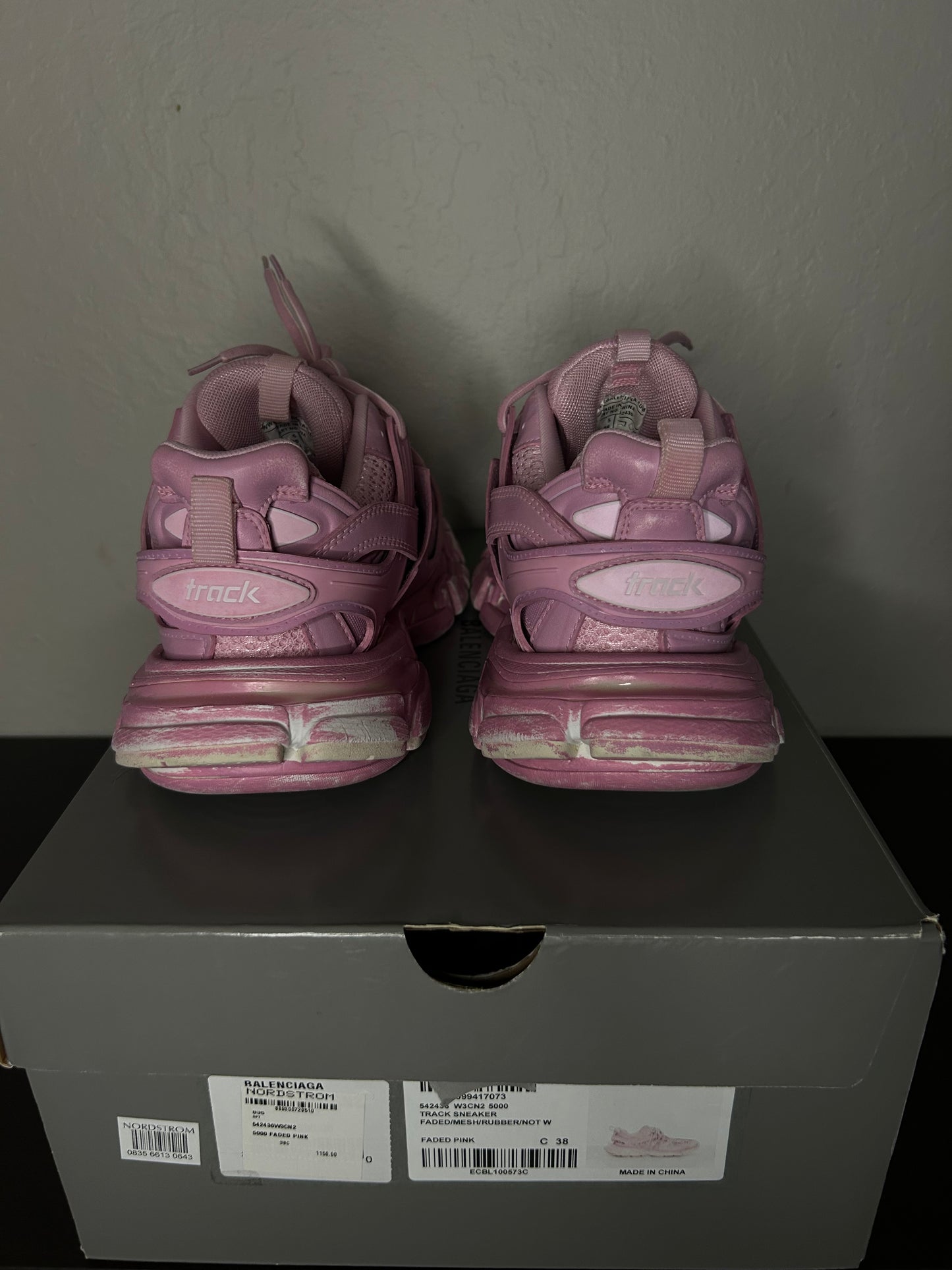 Balenciaga Track Runner Distressed Pink