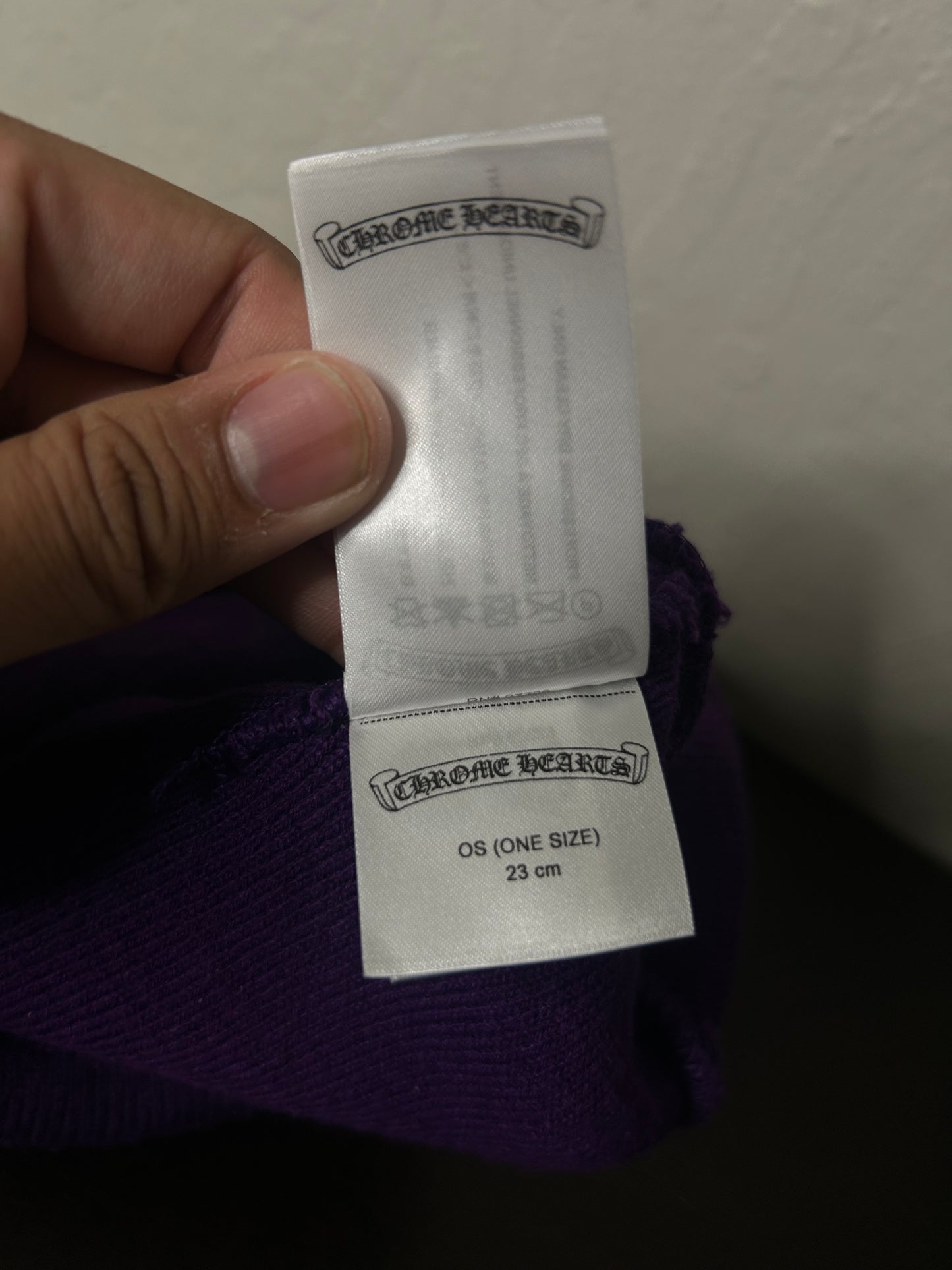 Purple and Orange Chrome Hearts Beanie