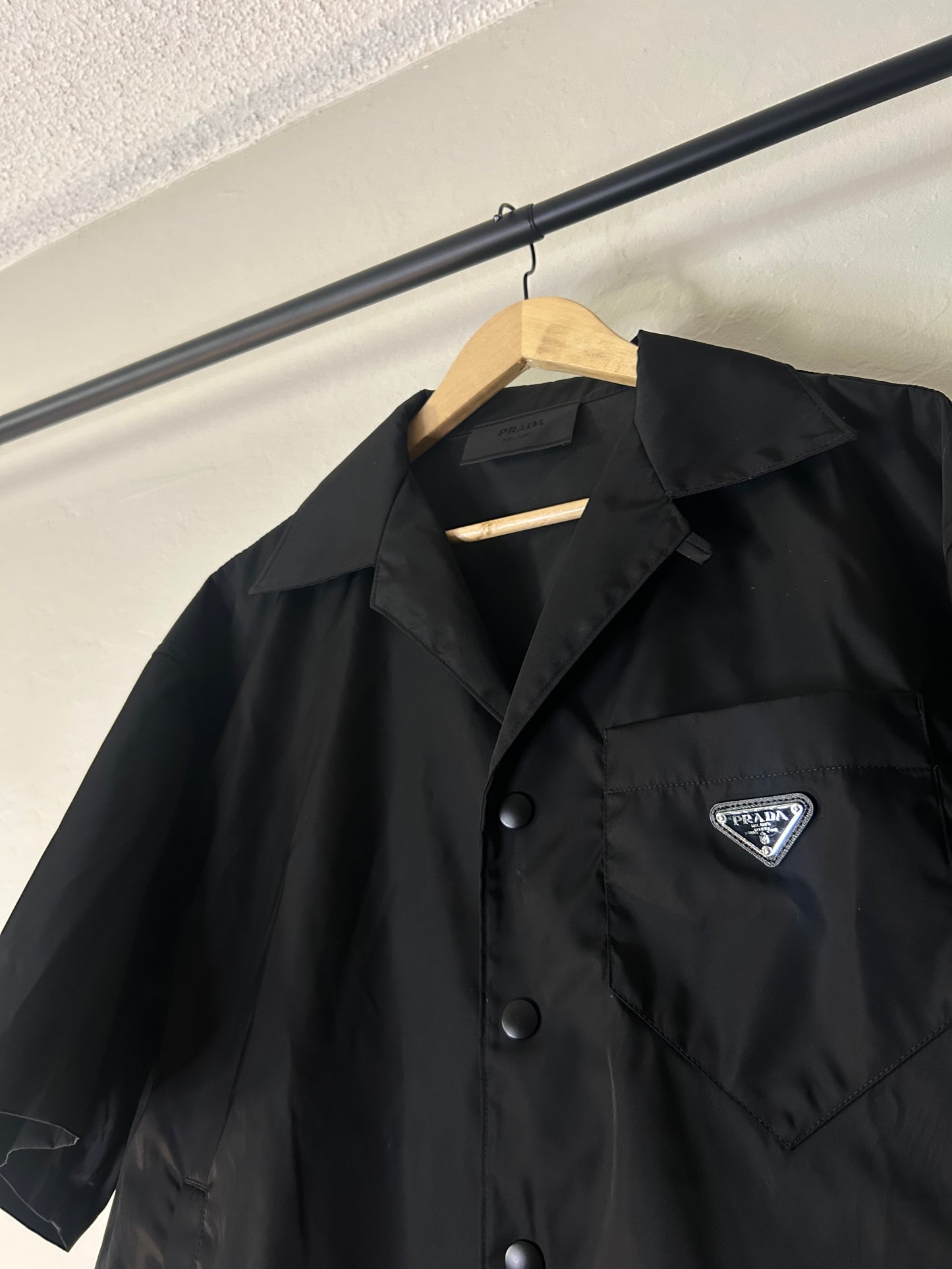 Prada Nylon Button Up Shirt