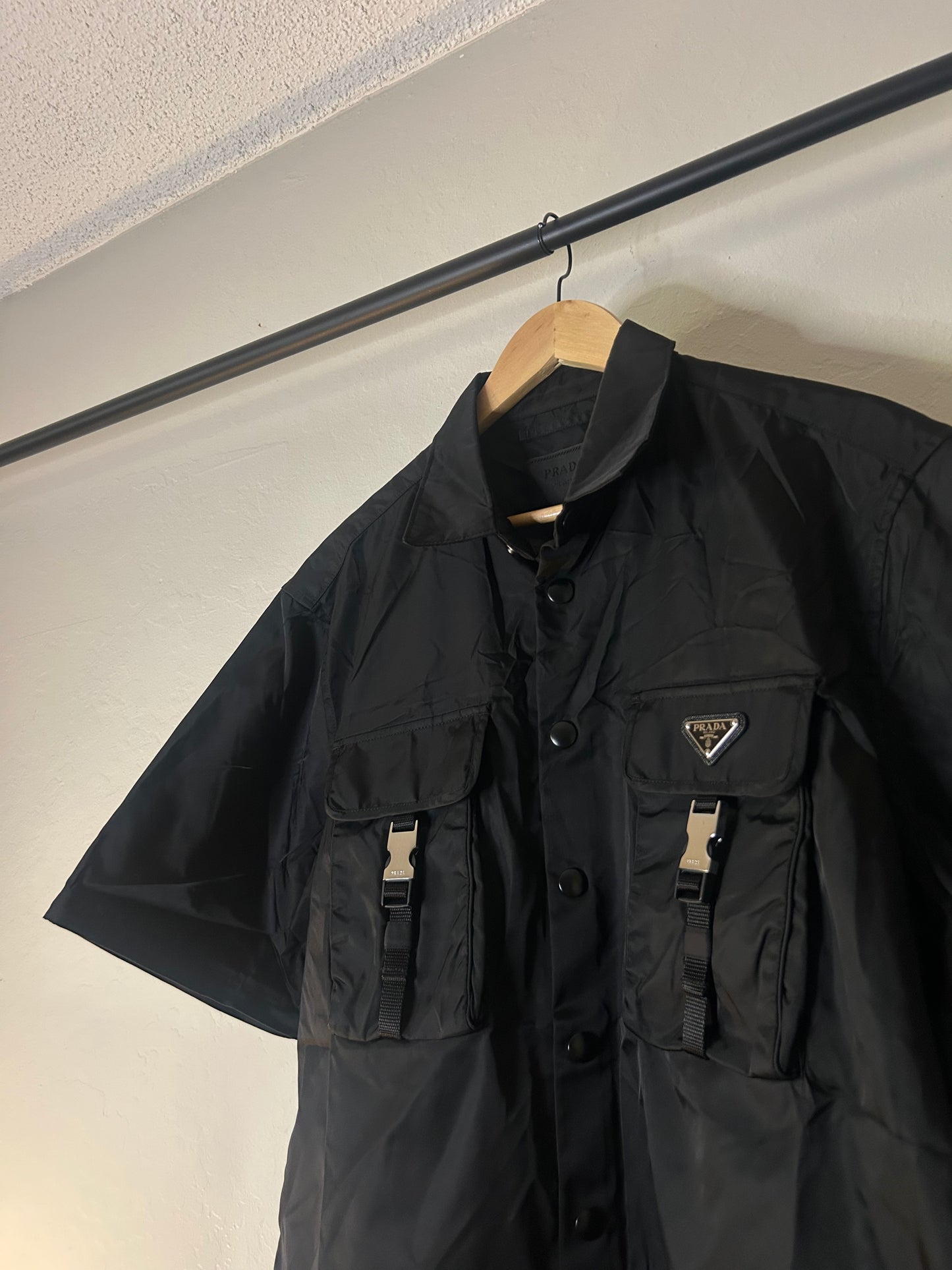 Prada Nylon Convertible Cargo Shirt