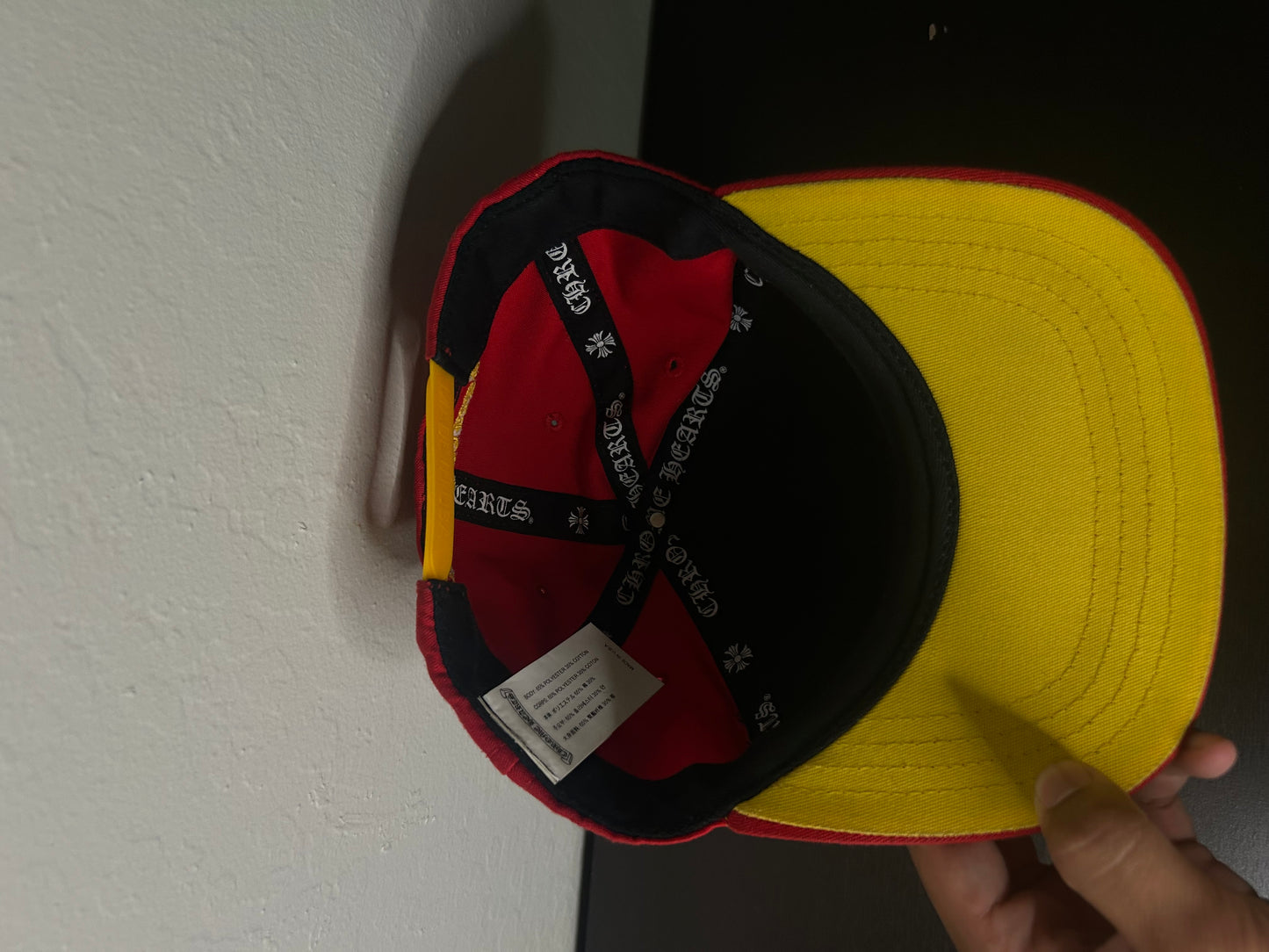 Chrome Hearts Red and Yellow Baseball Cap