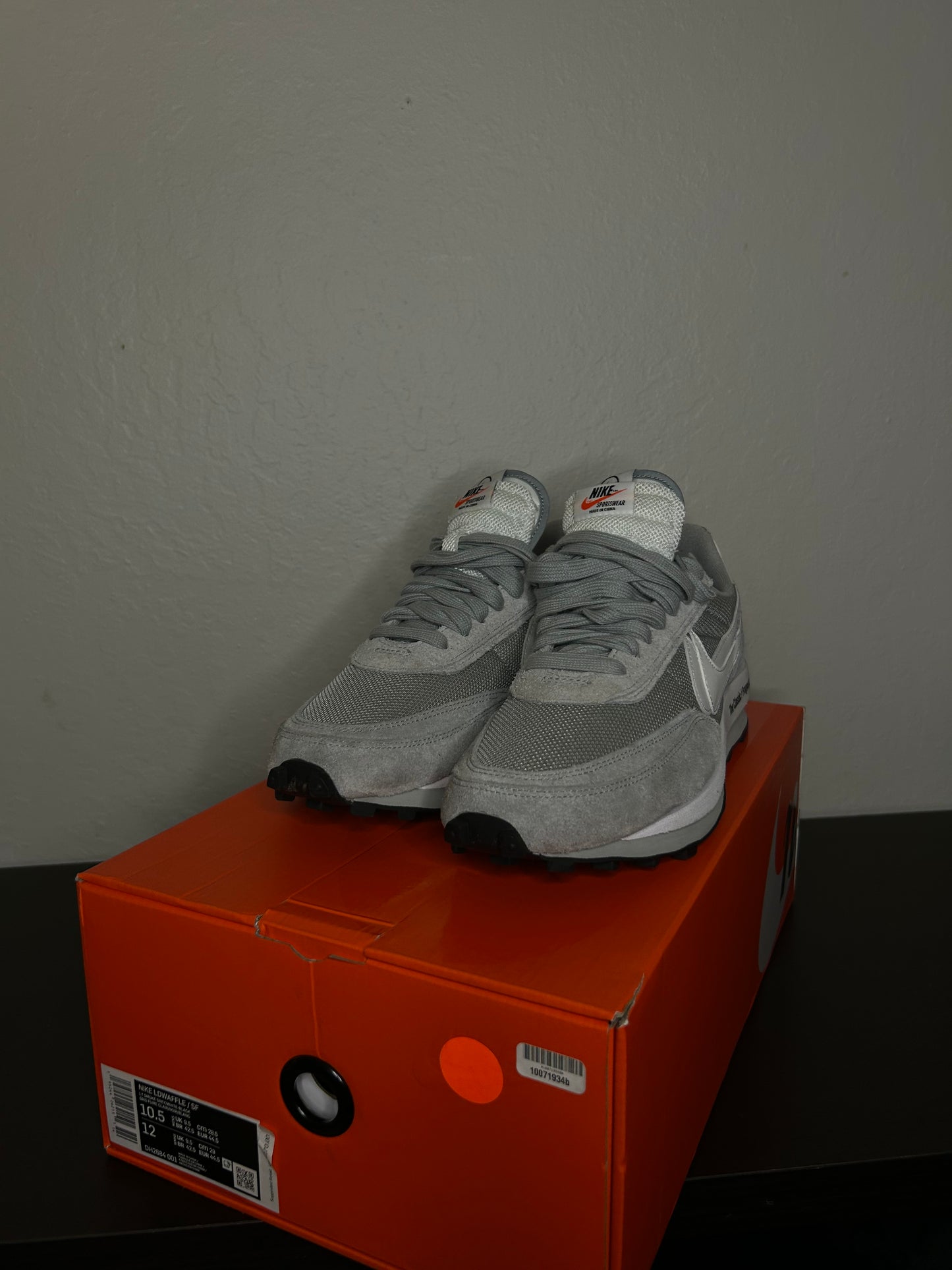 Sacai x Fragment x Nike Grey Waffle