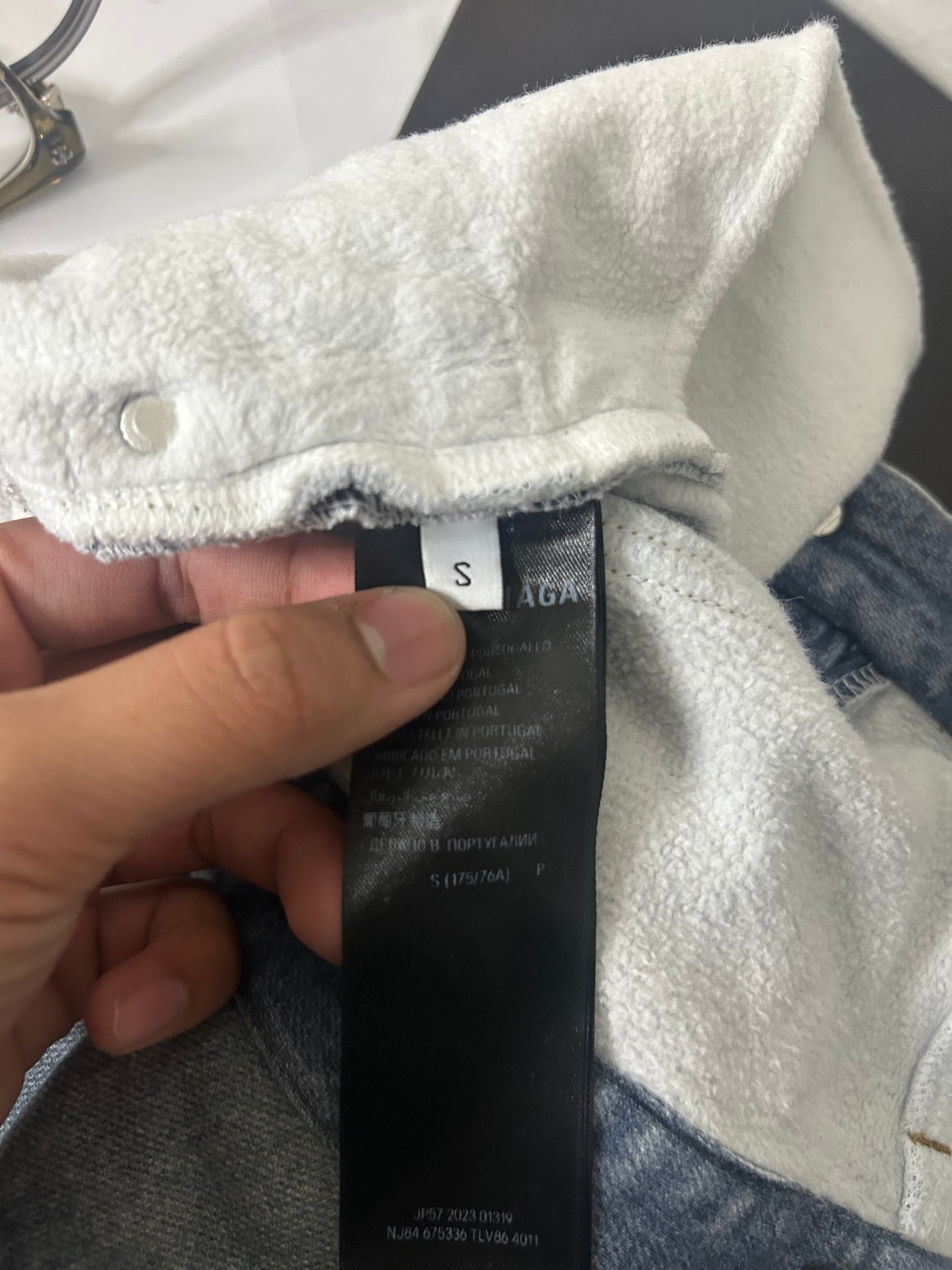 Balenciaga Trompe L’oeil Blue Jean Sweatpants