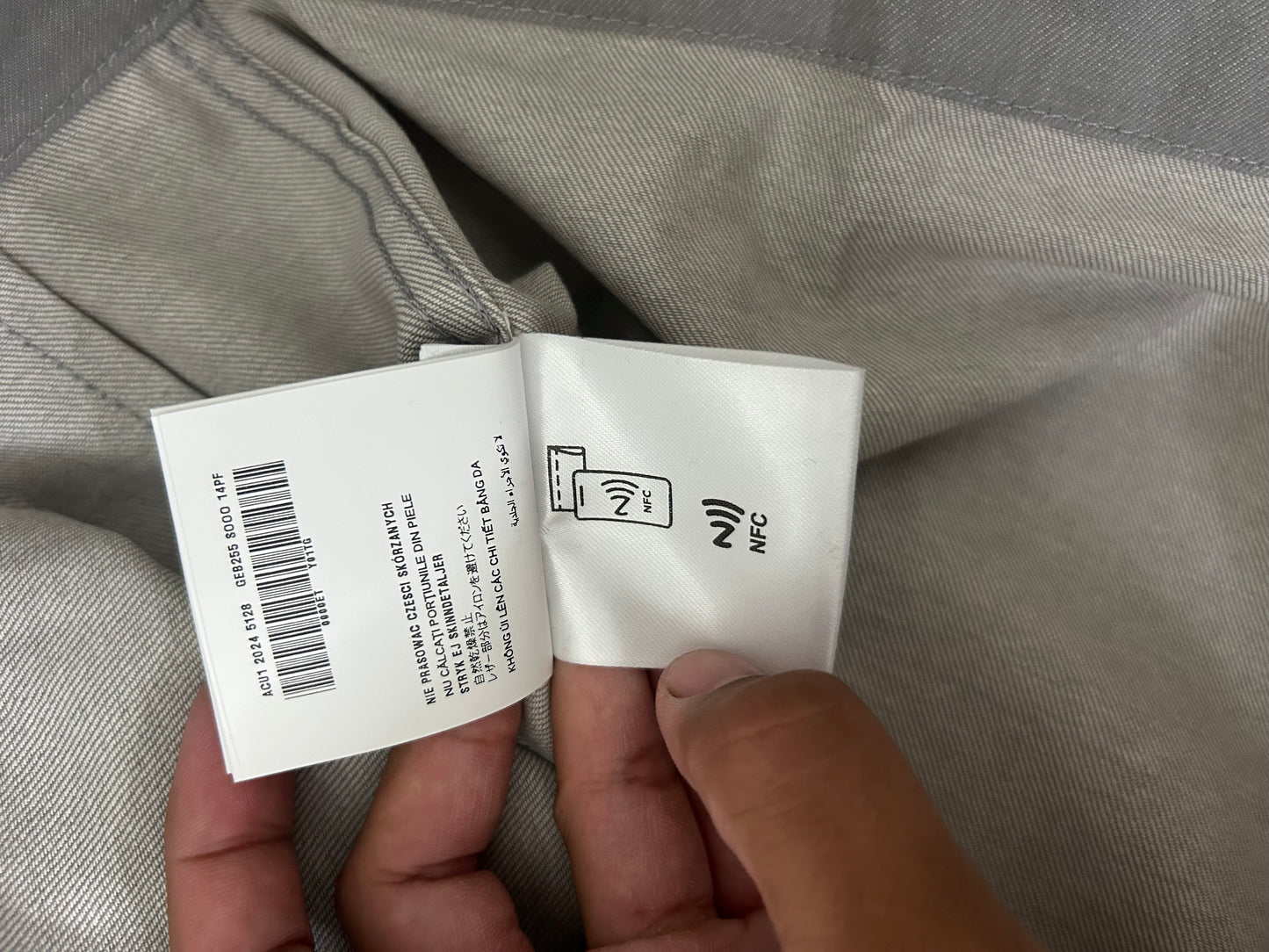 Prada Gray Multi Pocket Canvas Jacket