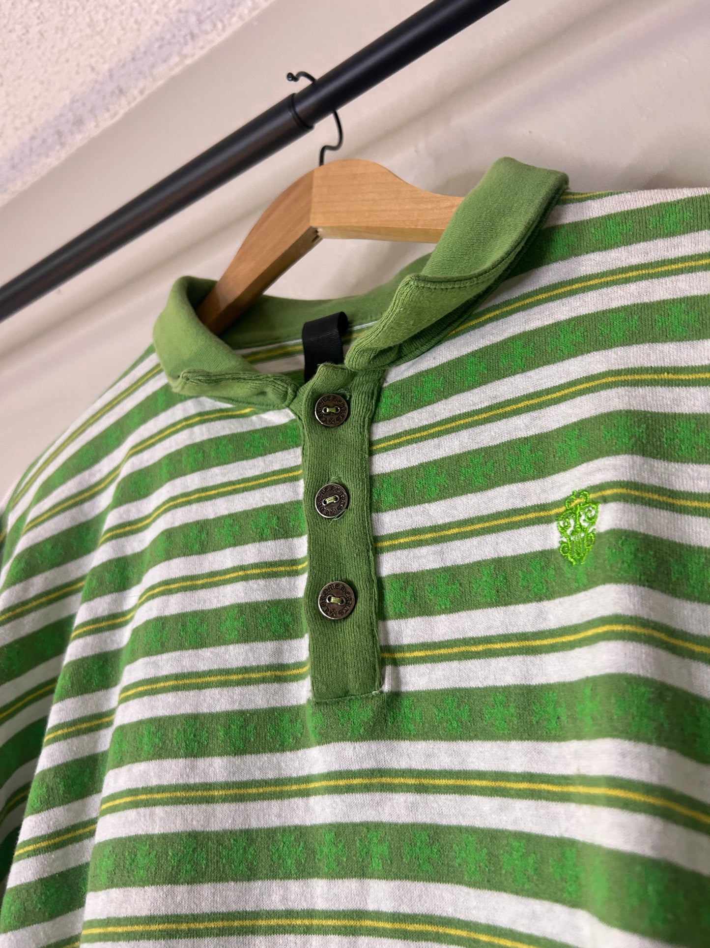 Chrome Hearts Green Rugby Polo