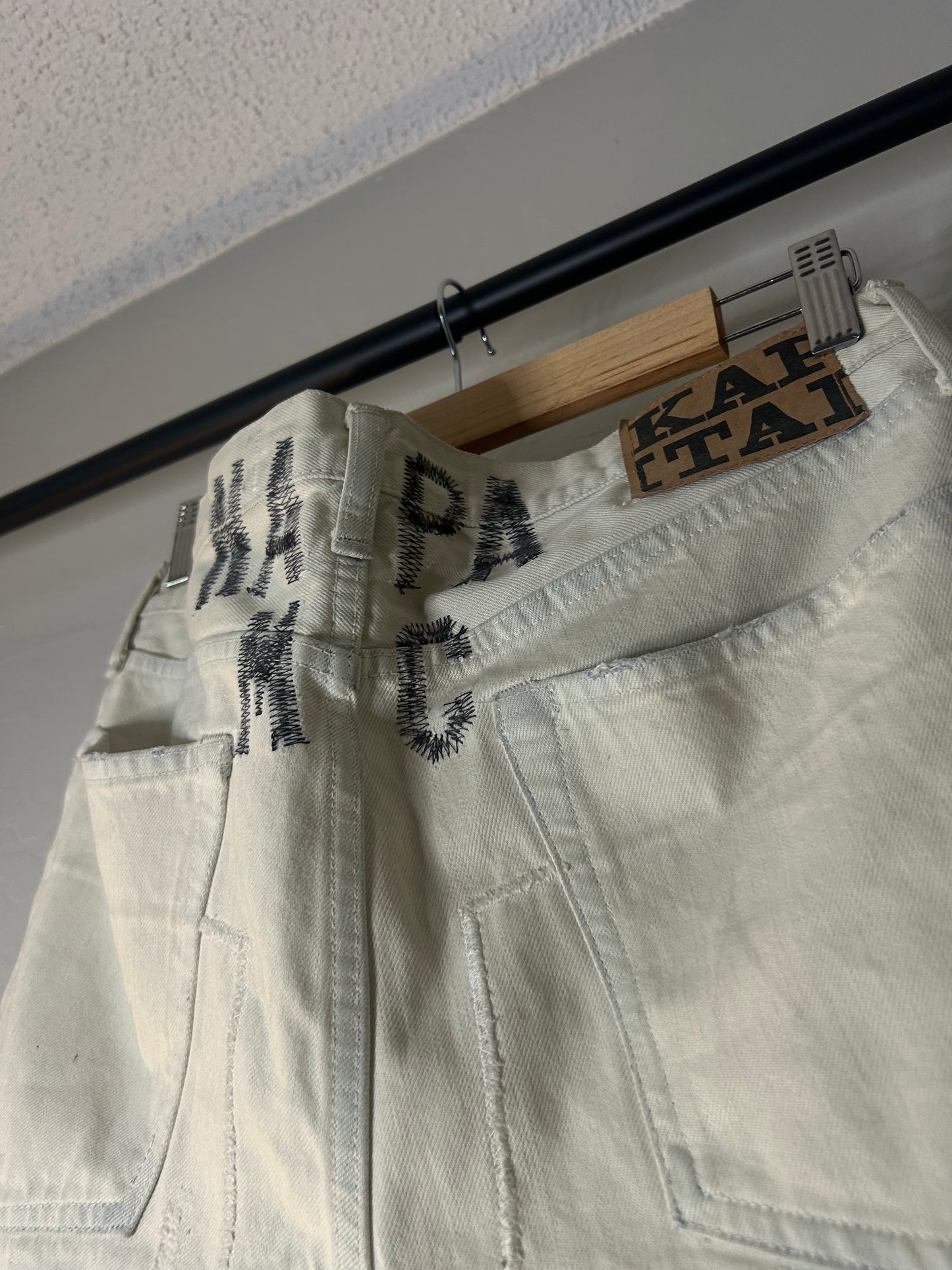 Kapital White Bone Shorts