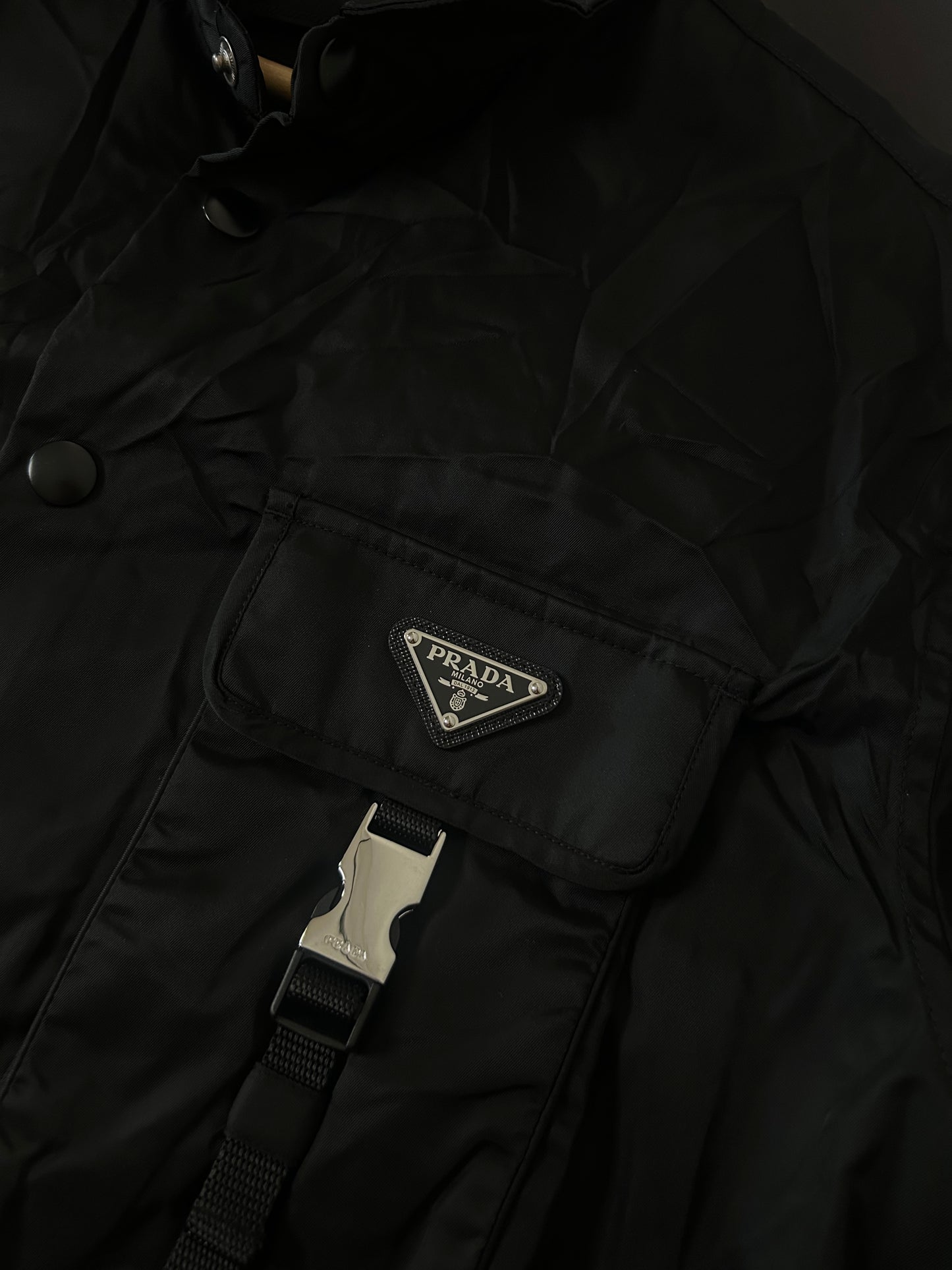 Prada Nylon Convertible Cargo Shirt