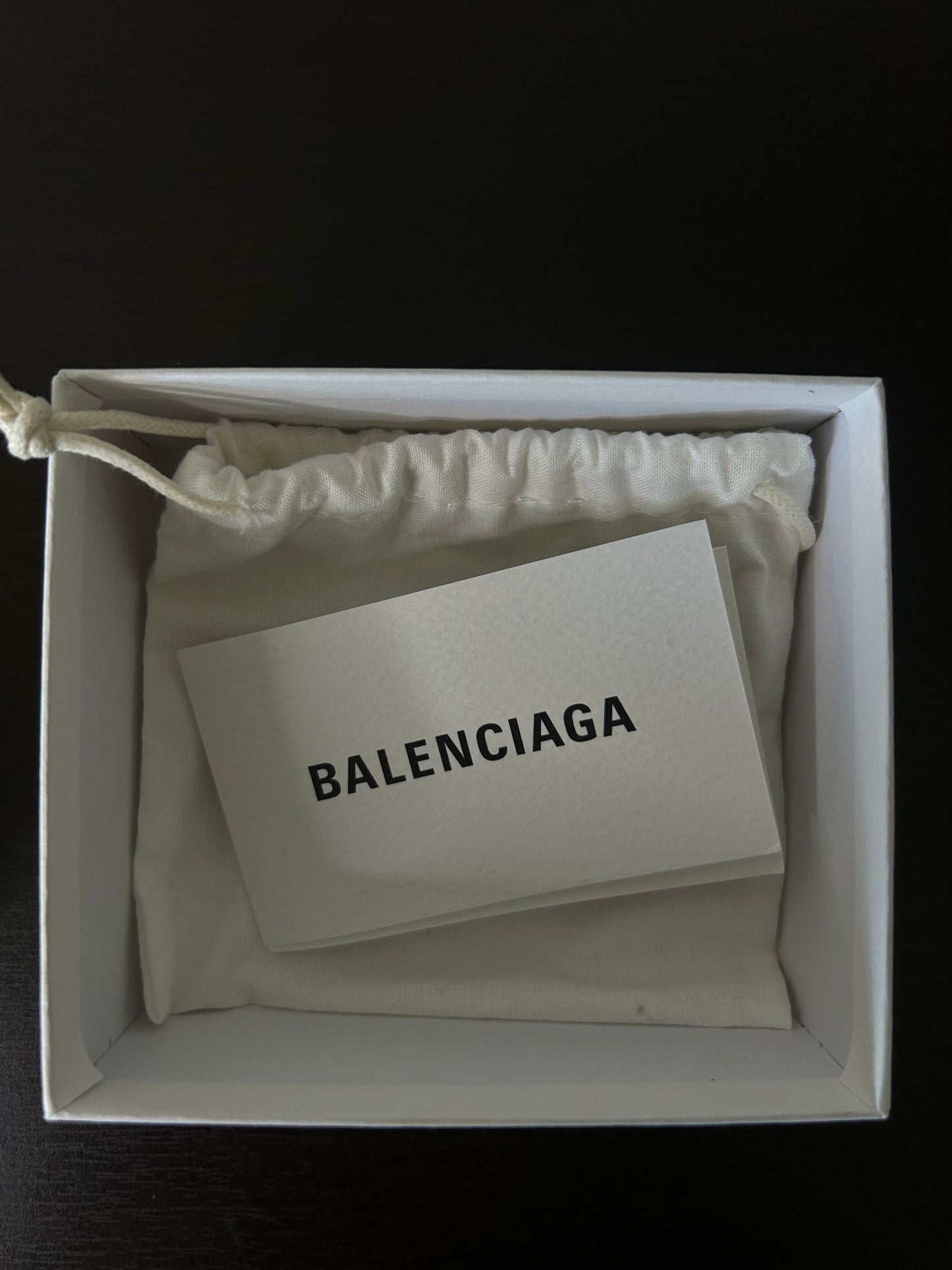 Balenciaga Black Leather Slap Bracelet