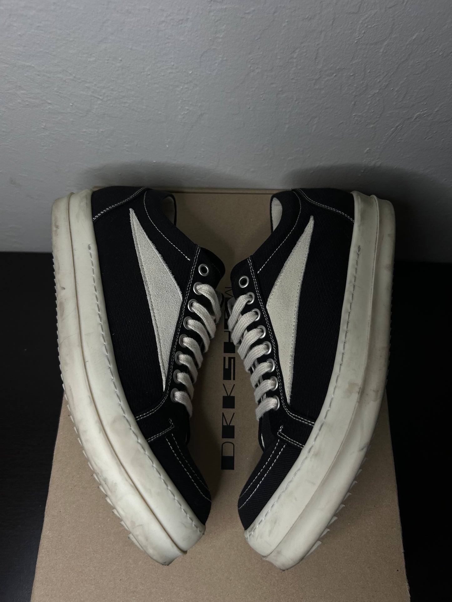 Rick Owen DRKSHDW Black Vans