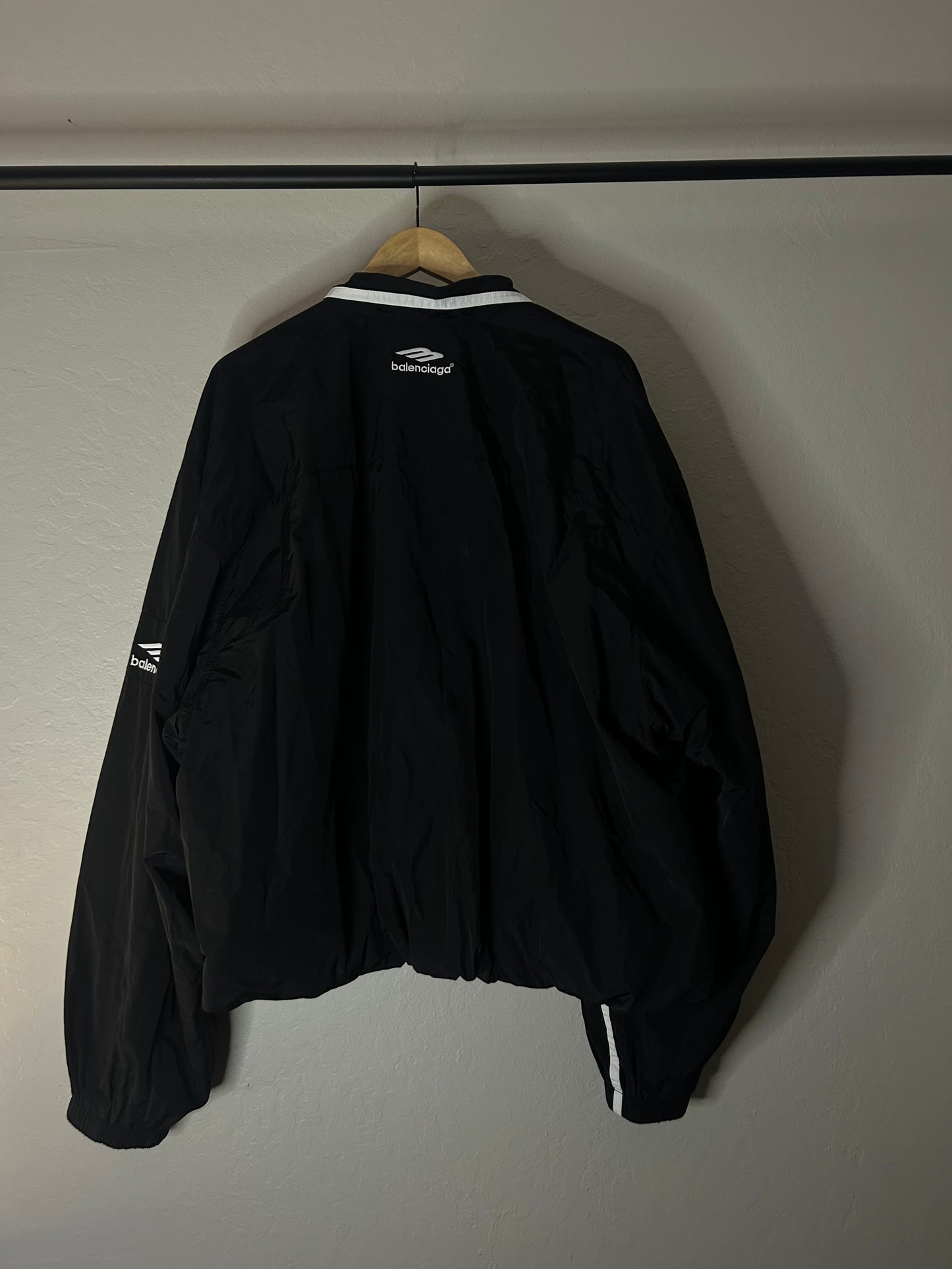 Balenciaga 3B Black Windbreaker