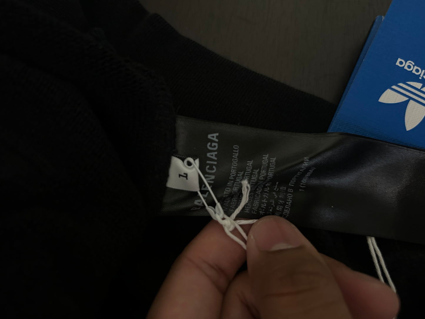 Balenciaga Adidas Black Pullover Hoodie