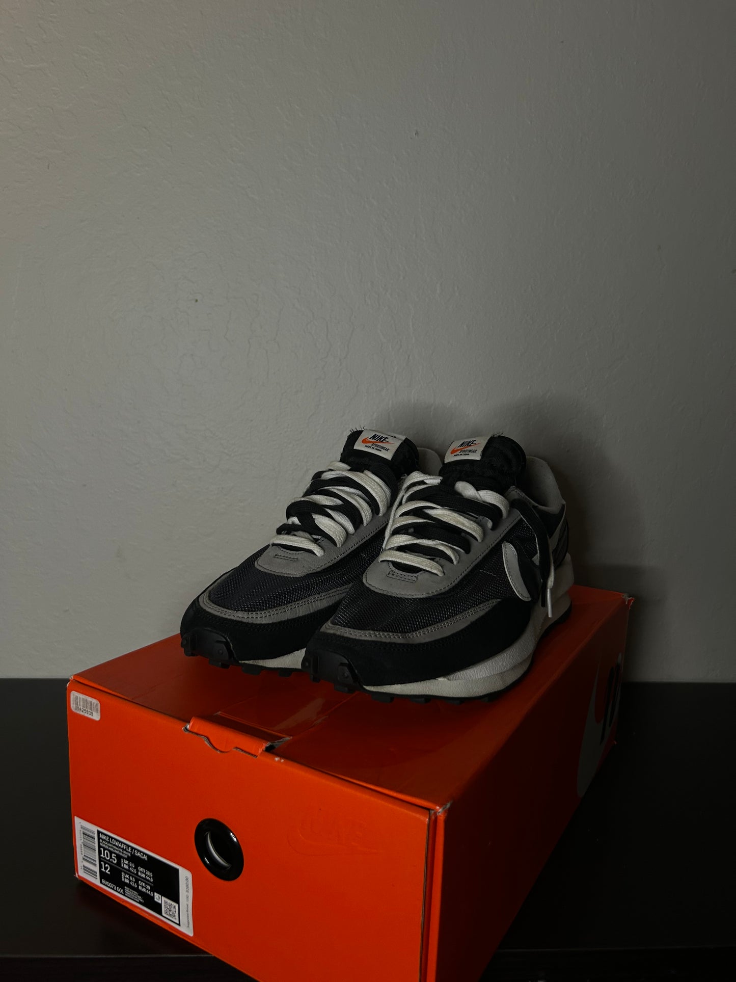 Sacai x Nike Waffle Black Waffle