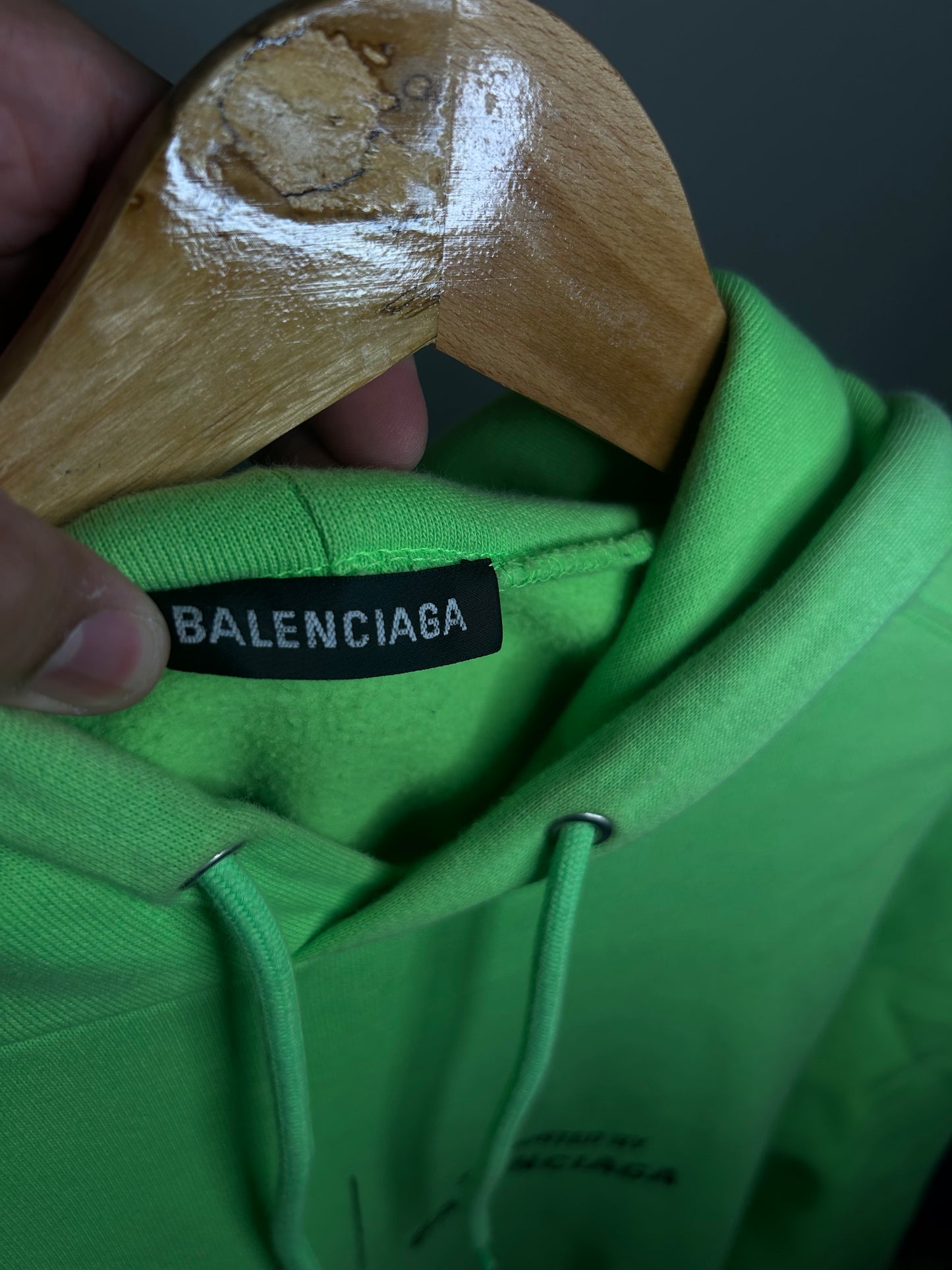 Balenciaga Neon Green WFP Hoodie
