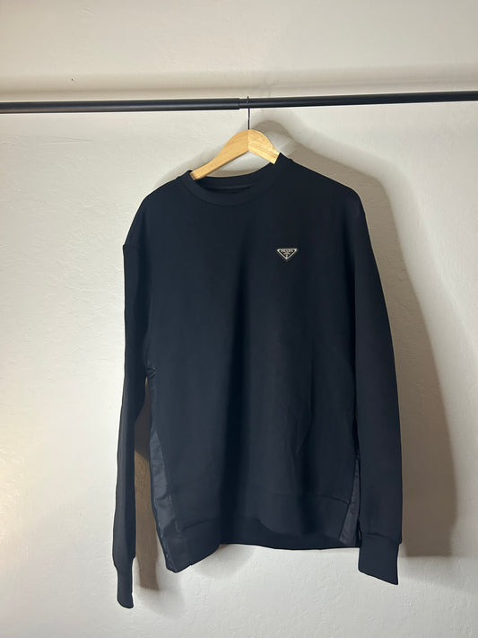 Prada Triangle Logo Crewneck