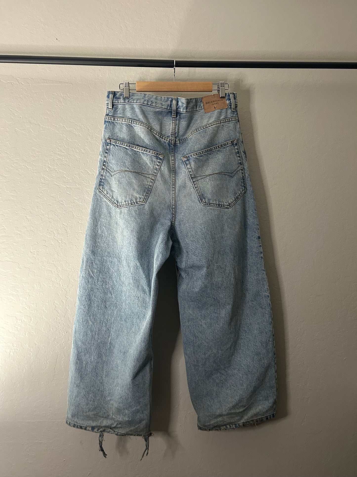 Balenciaga Blue Baggy Jeans