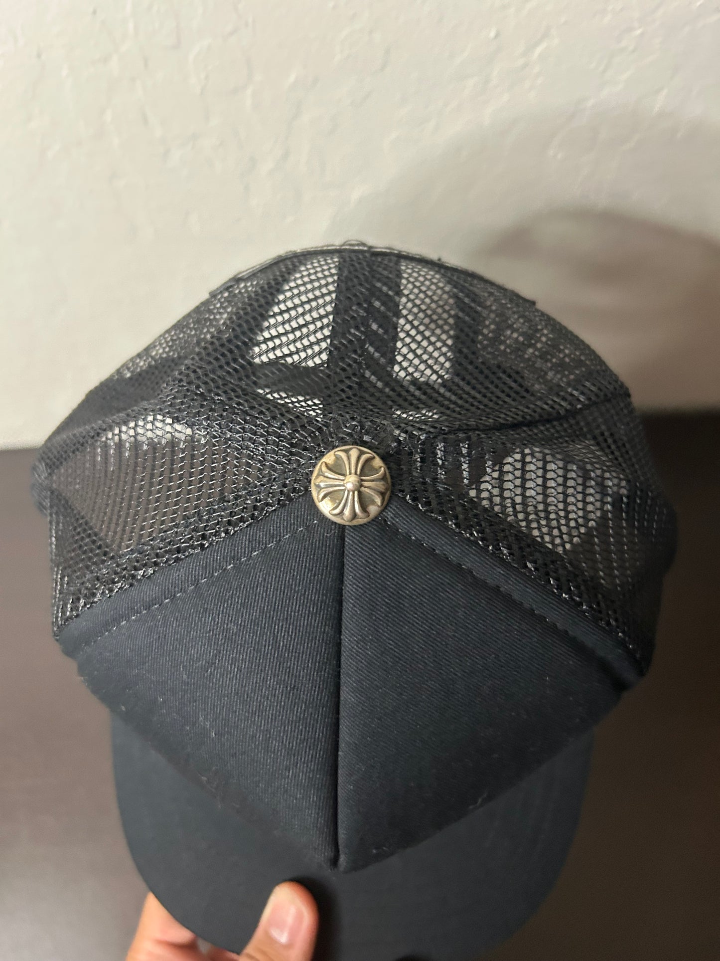 Chrome Hearts Black Triple Cross Hat