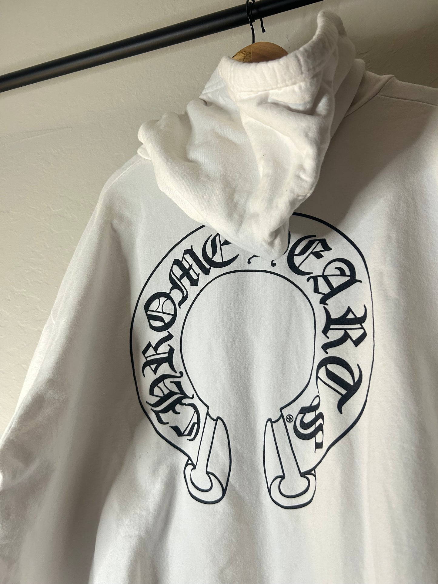 Chrome Hearts White Floral Zip up Hoodie