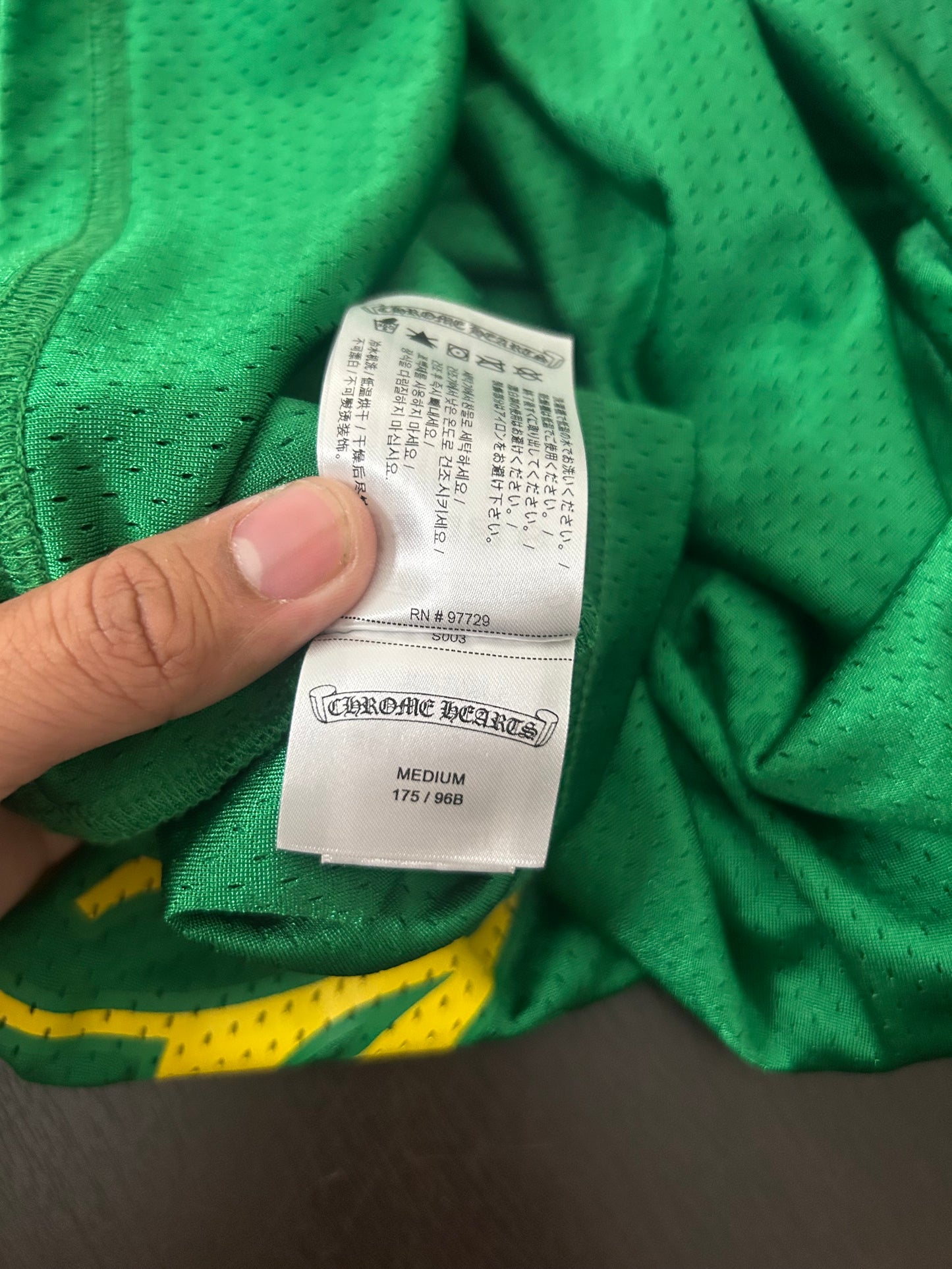 Chrome Hearts Green/Yellow Longsleeve Jersey