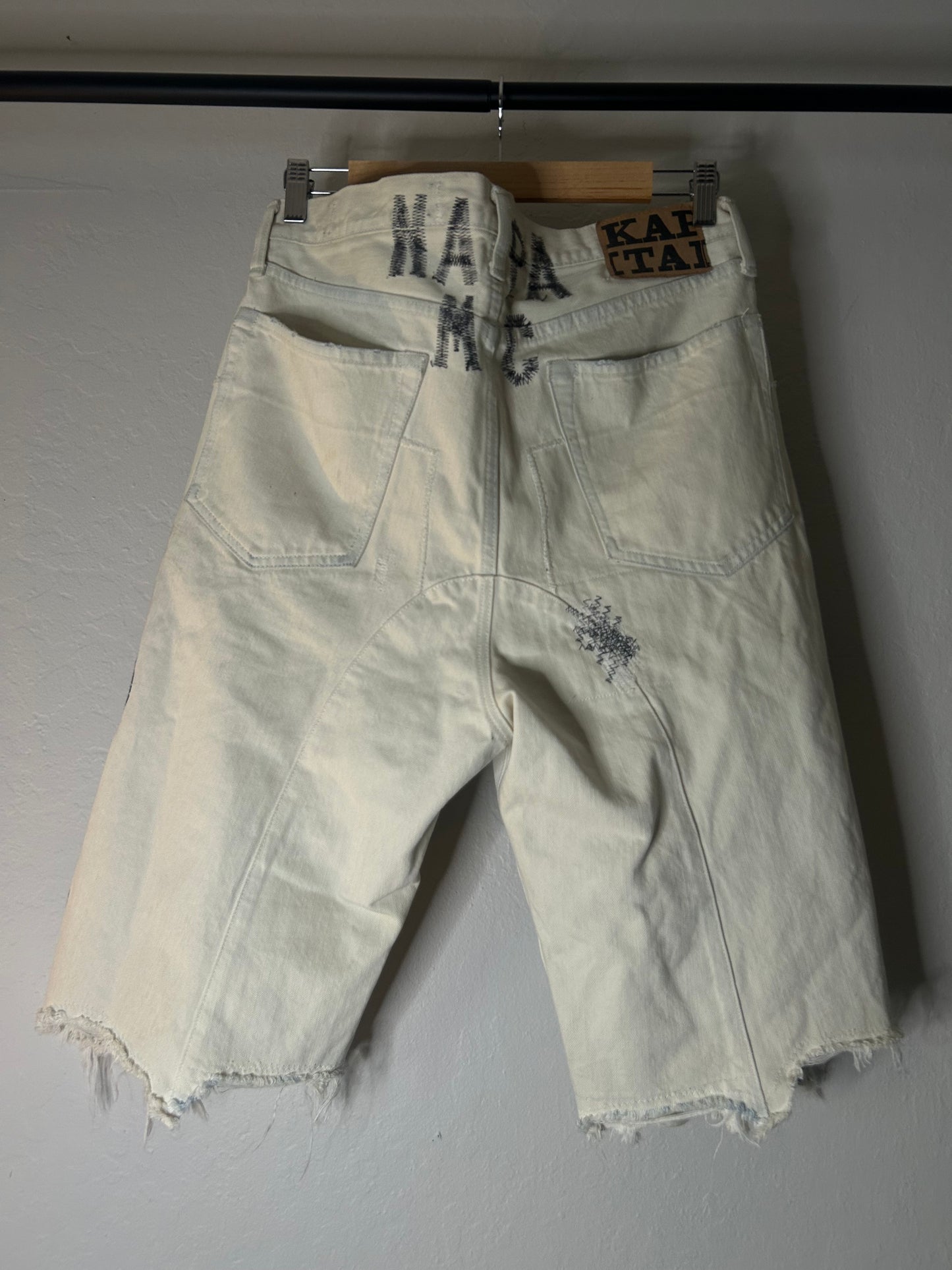Kapital White Bone Shorts