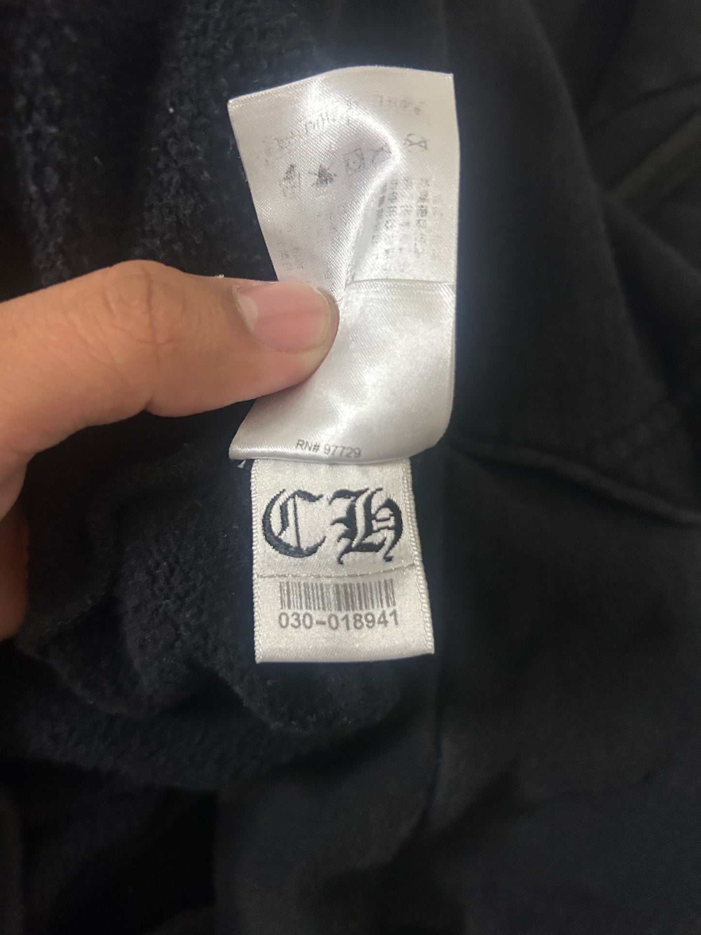 Chrome Hearts Horseshoe Floral Zip Up Hoodie