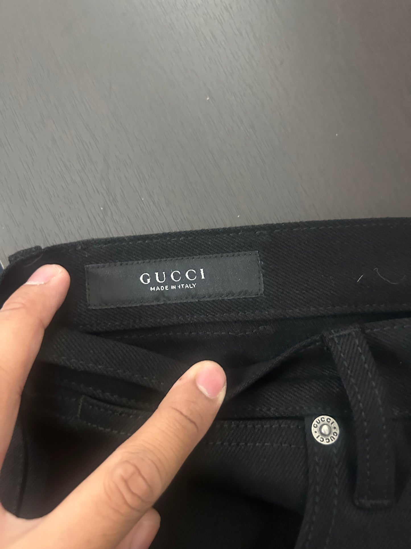 Gucci Demna Black Horsebit Jeans