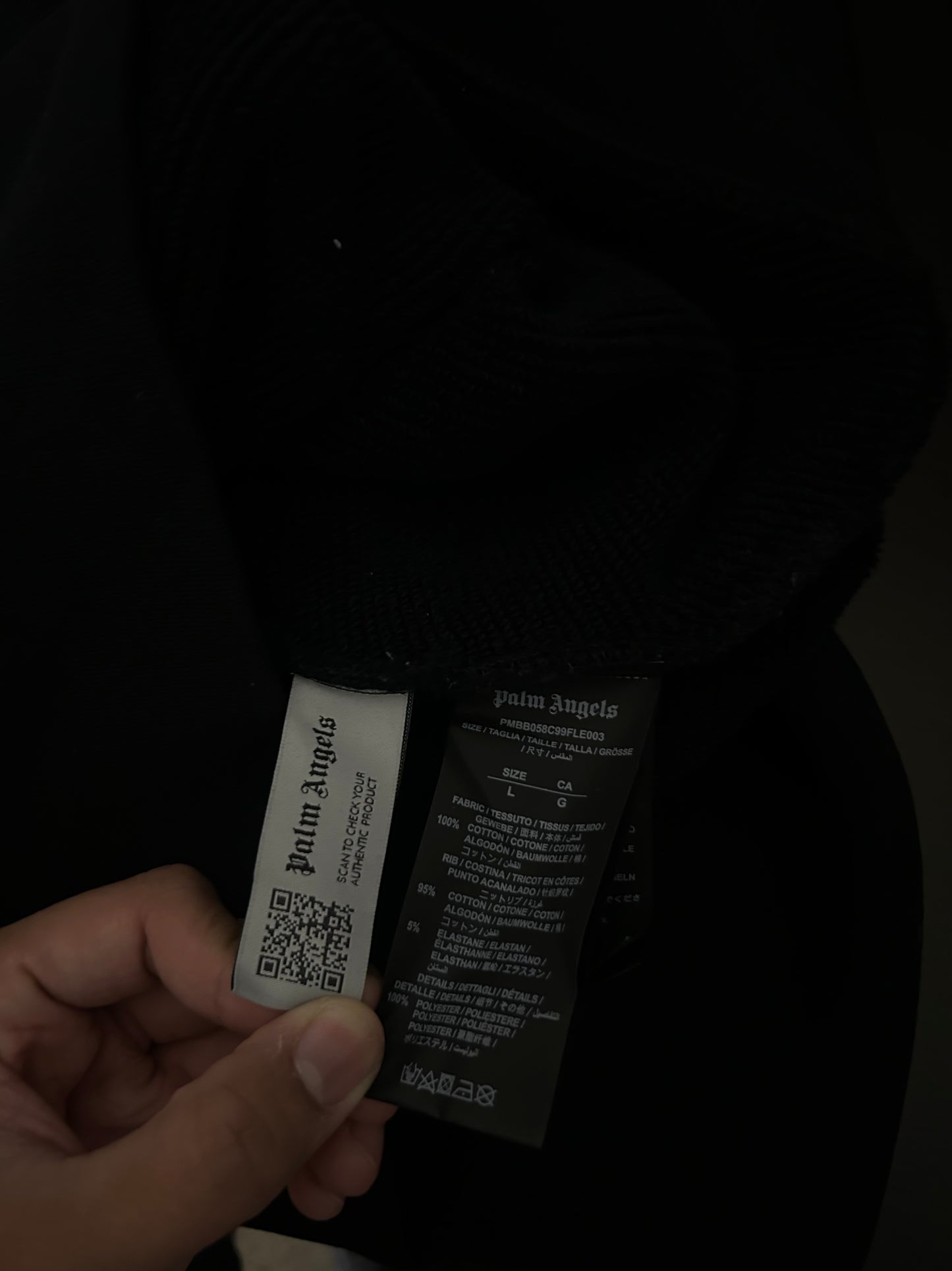 Palm Angels Curved Logo Hoodie