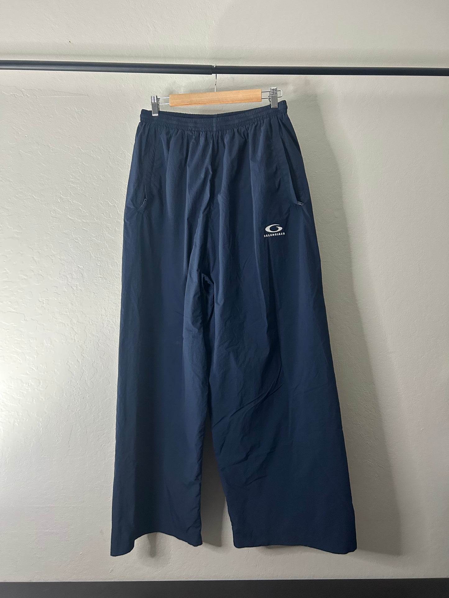 Balenciaga Loop Logo Navy Trackpants