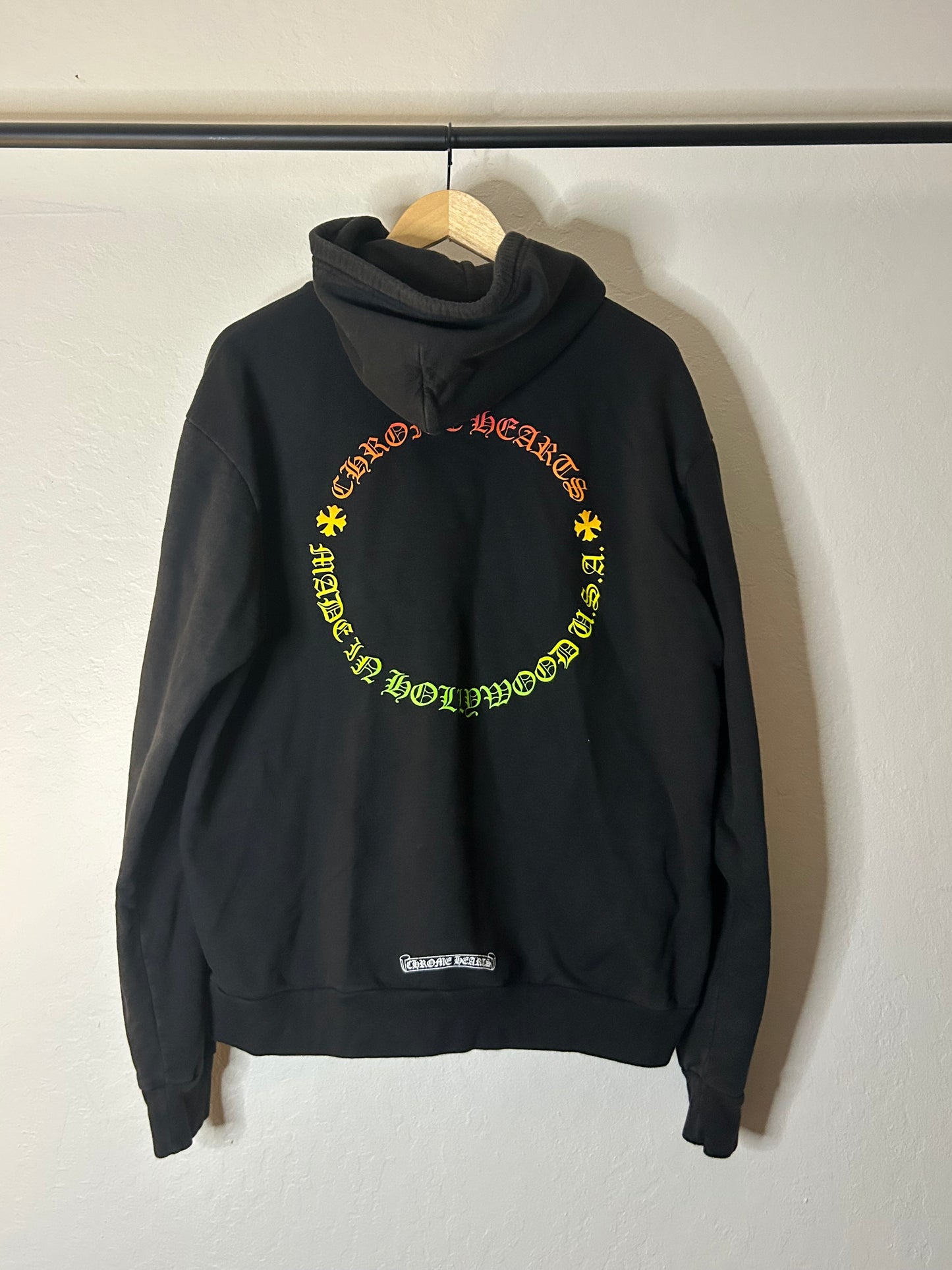 Chrome Hearts Gradient Floral Zip Up Hoodie