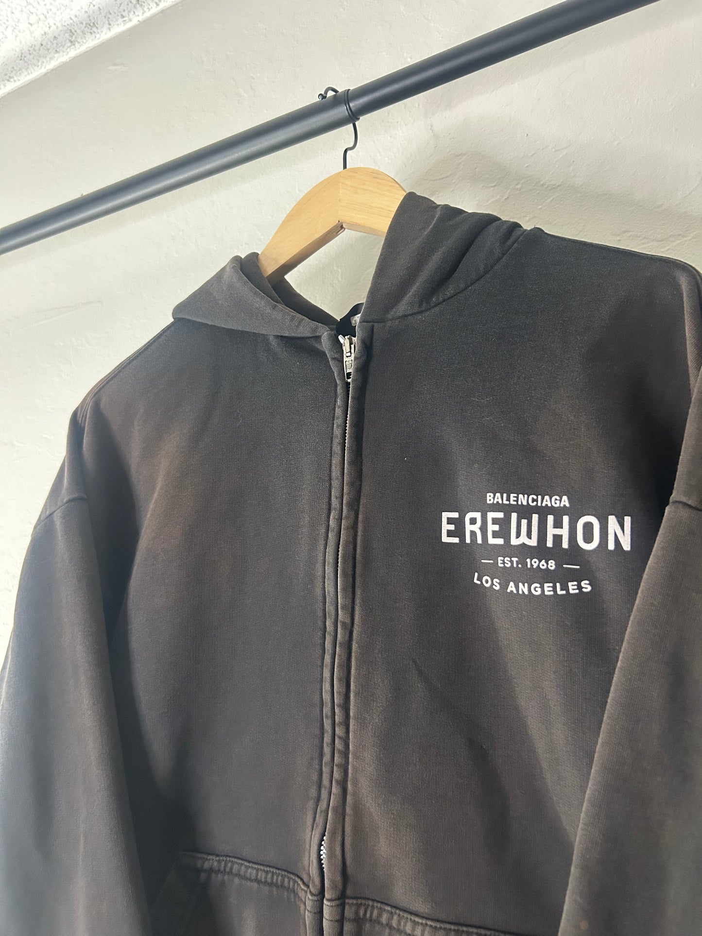 Balenciaga Erewhon Black Zip up Hoodie